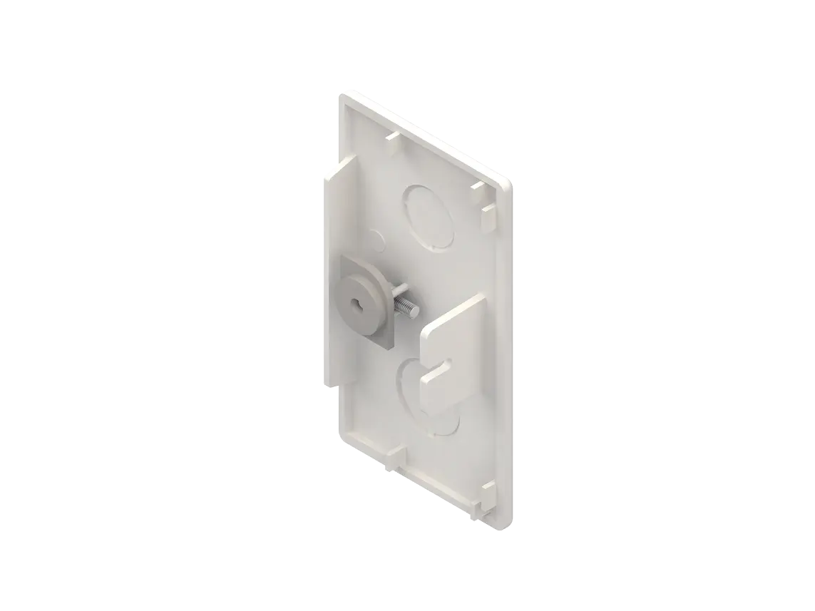 Produktfoto 1 von Endstück 60X110 grau RAL7030 EG60110.1