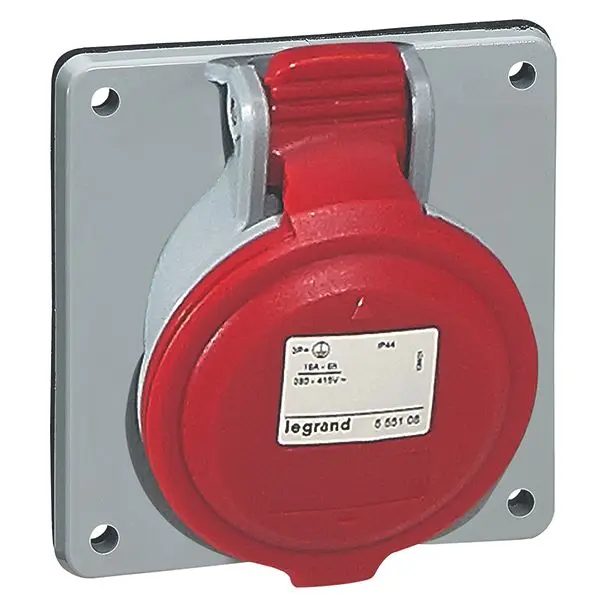 Produktfoto 1 von CEE-Steckdose 4P 32A 415V Rot IP44