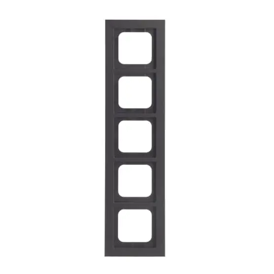 Produktfoto 1 von Abdeckrahmen, schwarz matt, Busch-axcent, Rahmen Busch-axcent
