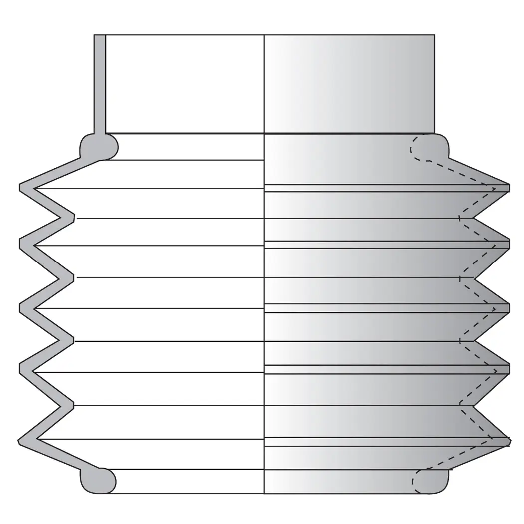 Produktfoto 1 von Faltenbalg F-1214-NBR