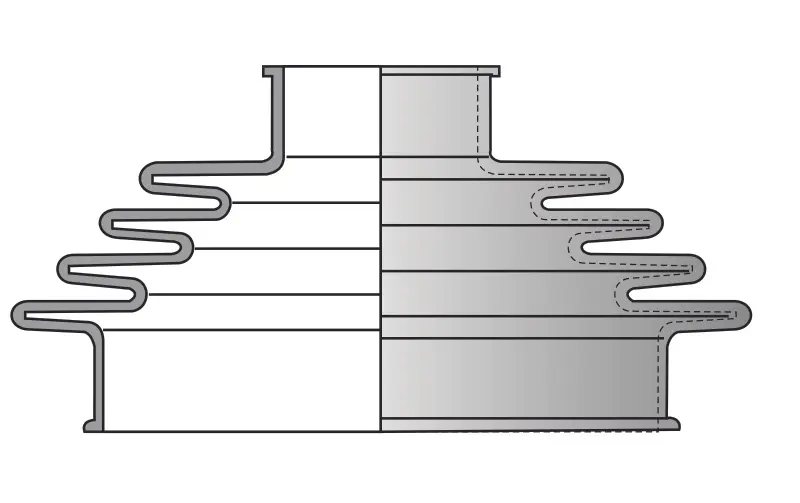 Produktfoto 1 von Faltenbalg F-9009-NBR