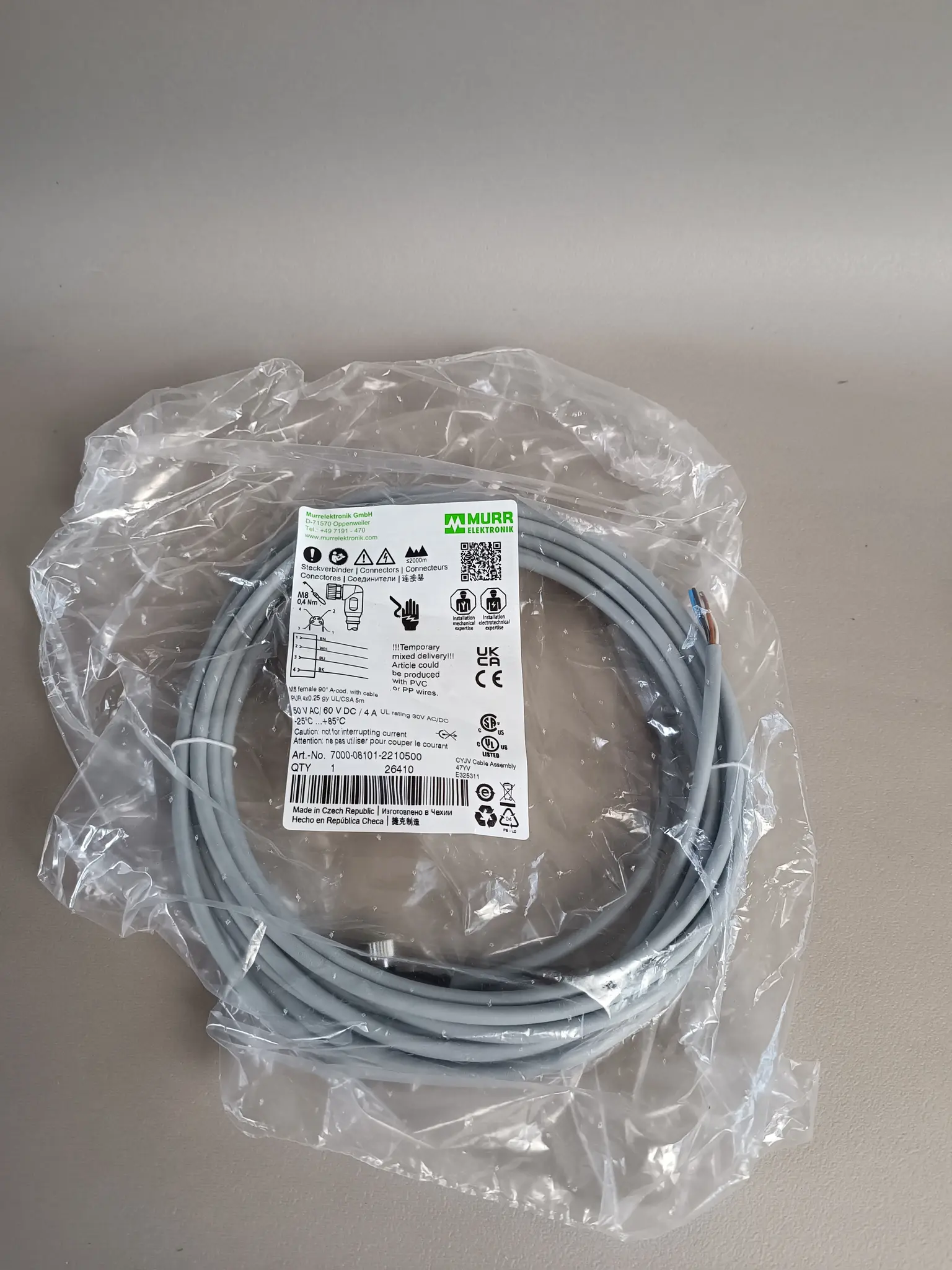 Produktfoto 1 von Murr Steckverbinder 7000-08101-2210500 NEU OVP