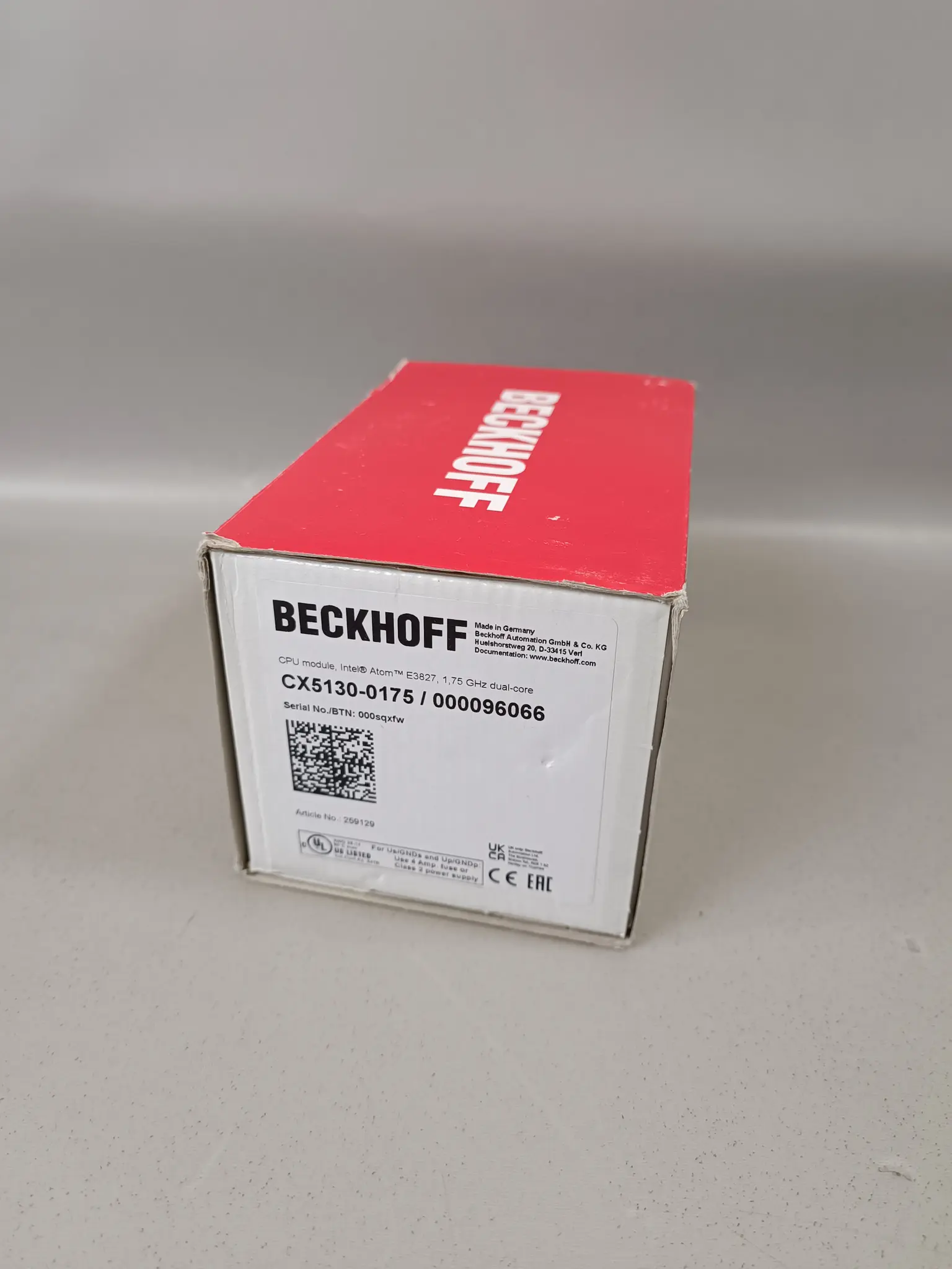 Produktfoto 1 von Beckhoff CX5130-0175 NEU OVP