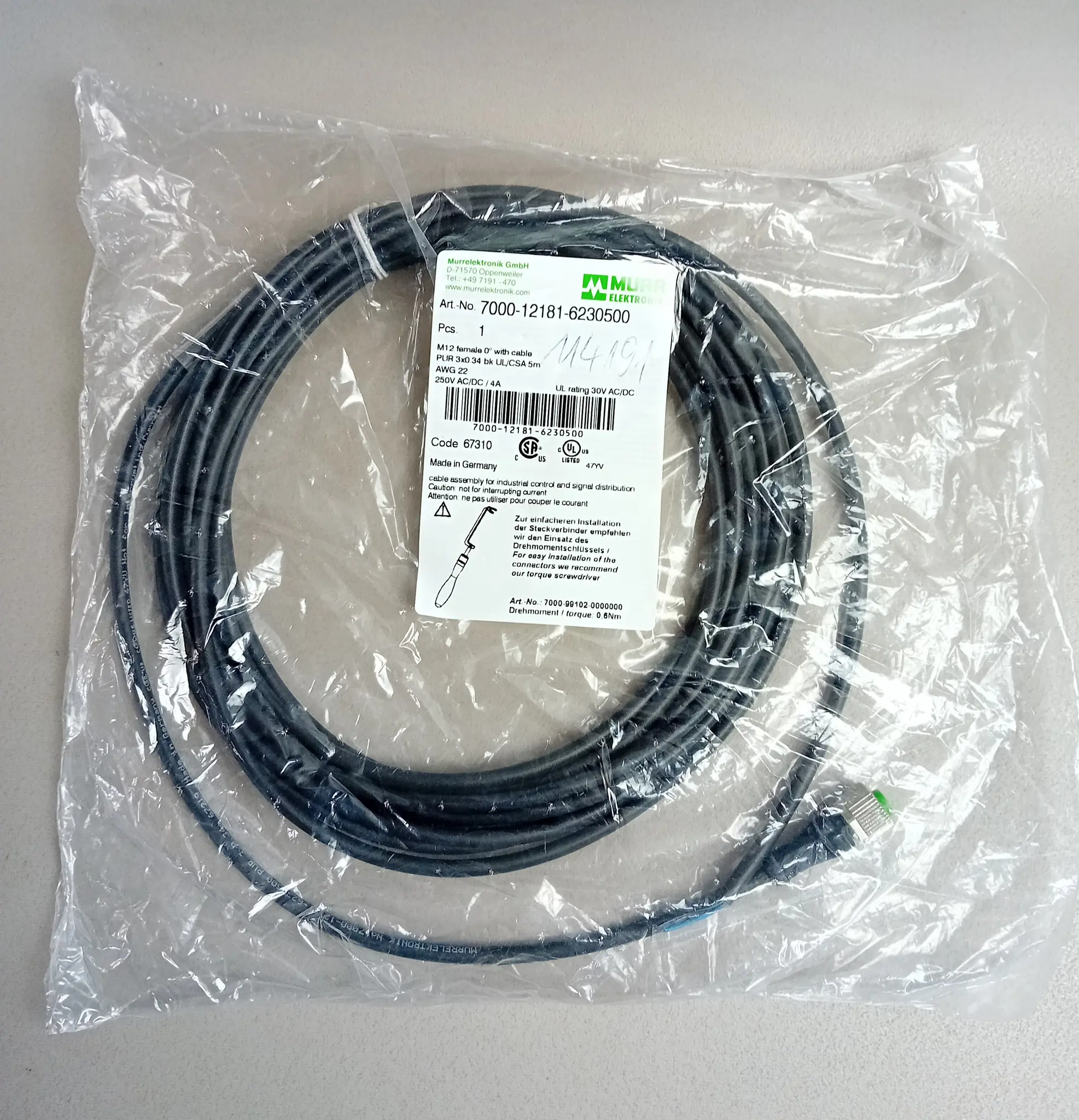 Produktfoto 1 von Murr 7000-12181-6230500 NEU OVP