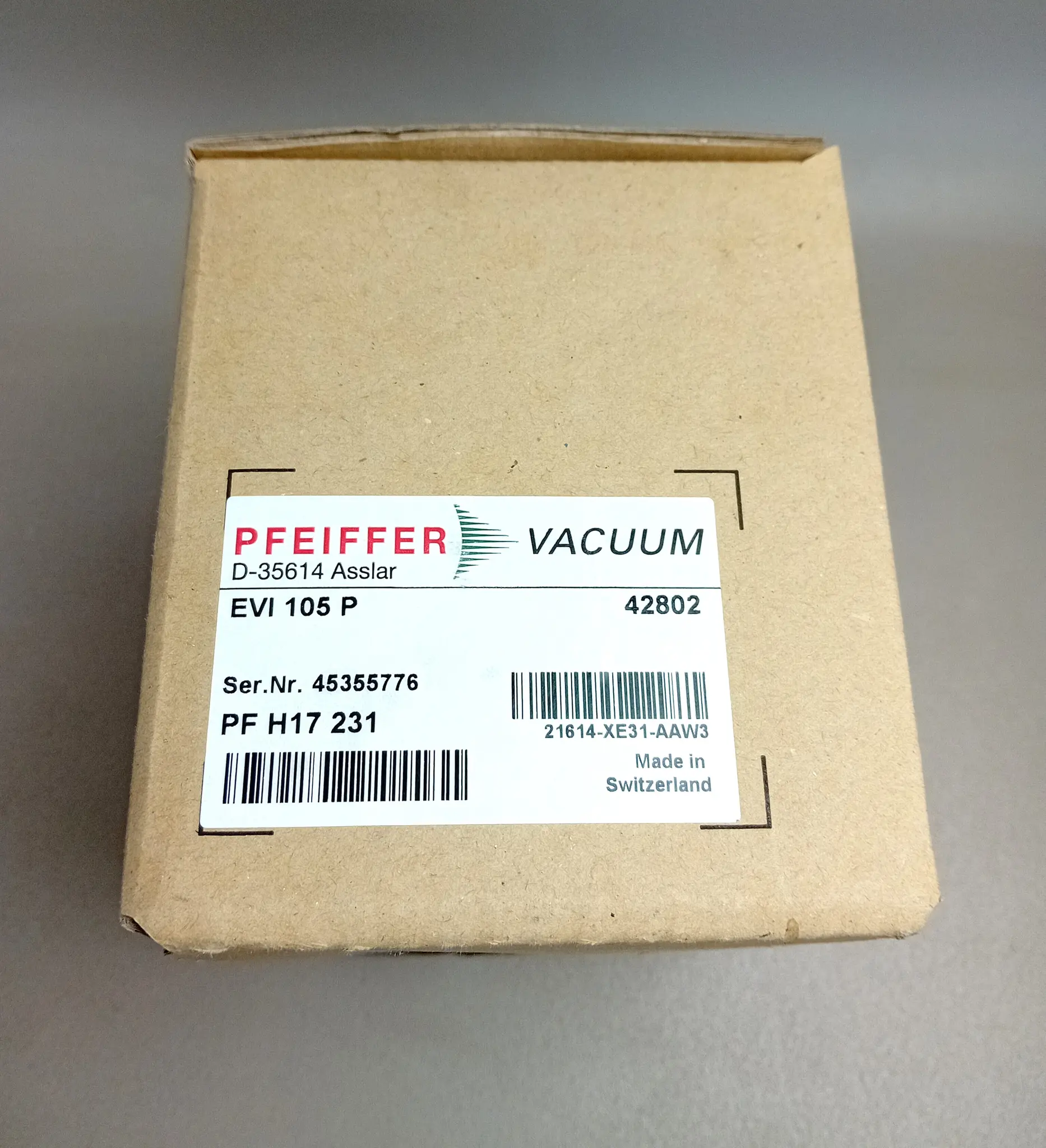 Produktfoto 1 von Pfeiffer Vacuum EVI 105 P NEU OVP versiegelt