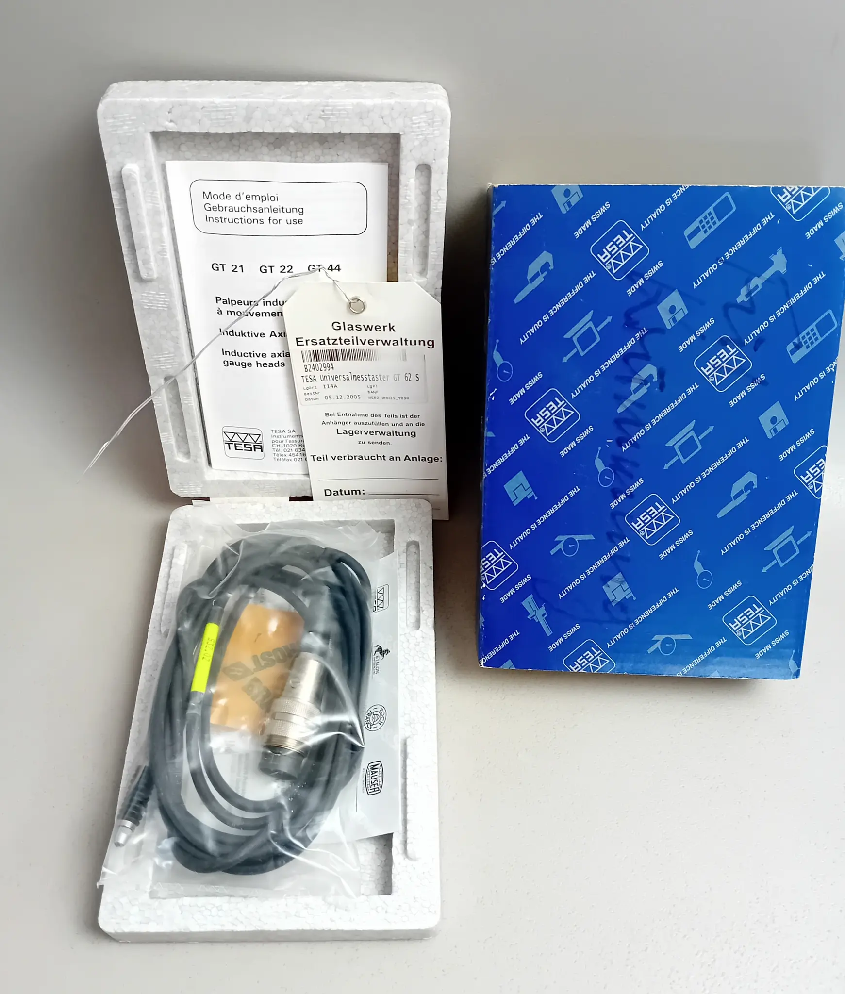 Produktfoto 1 von Tesa Universalmesstaster GT 62 S NEU OVP