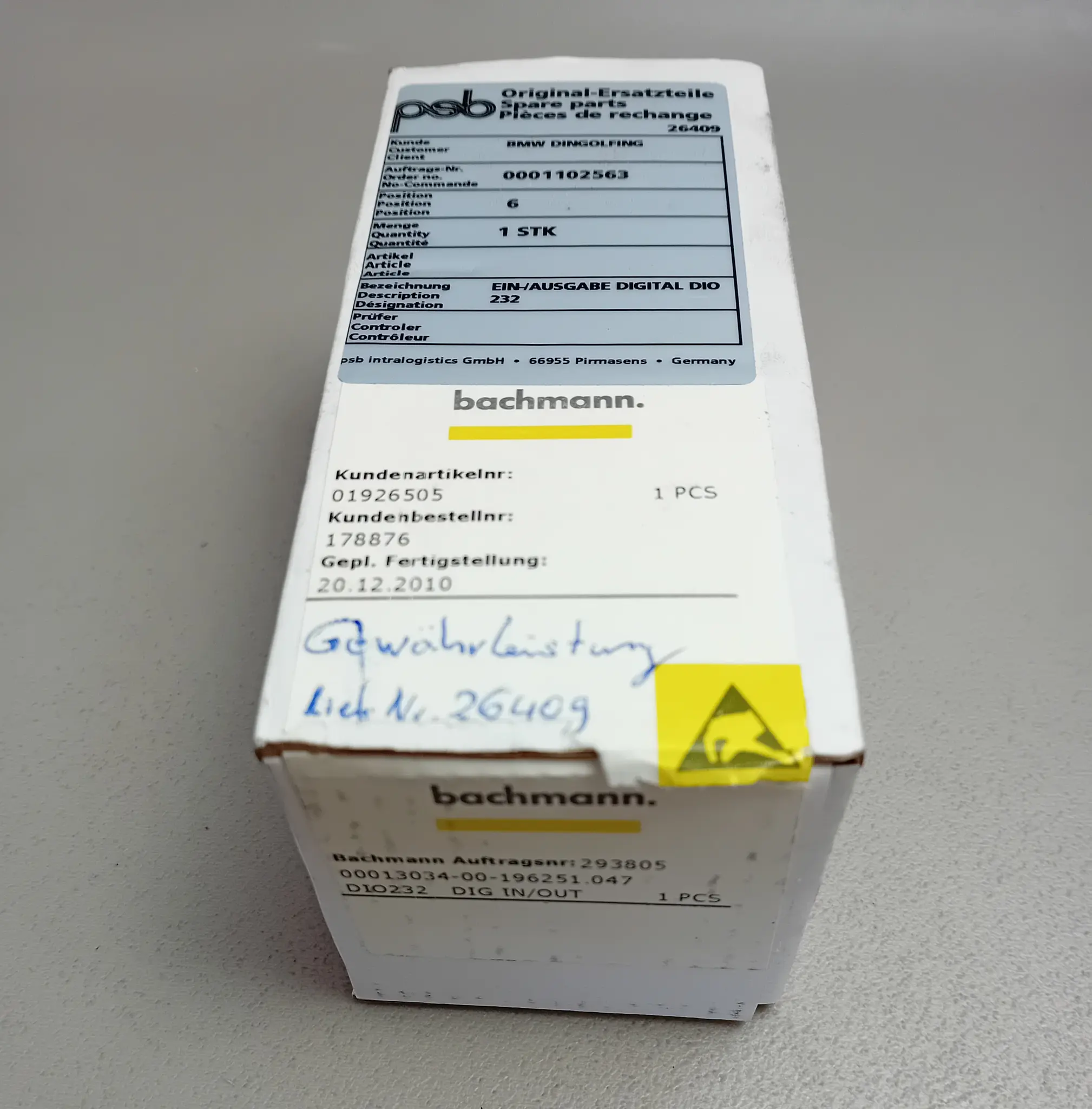 Produktfoto 1 von Bachmann DIO232 mit OVP