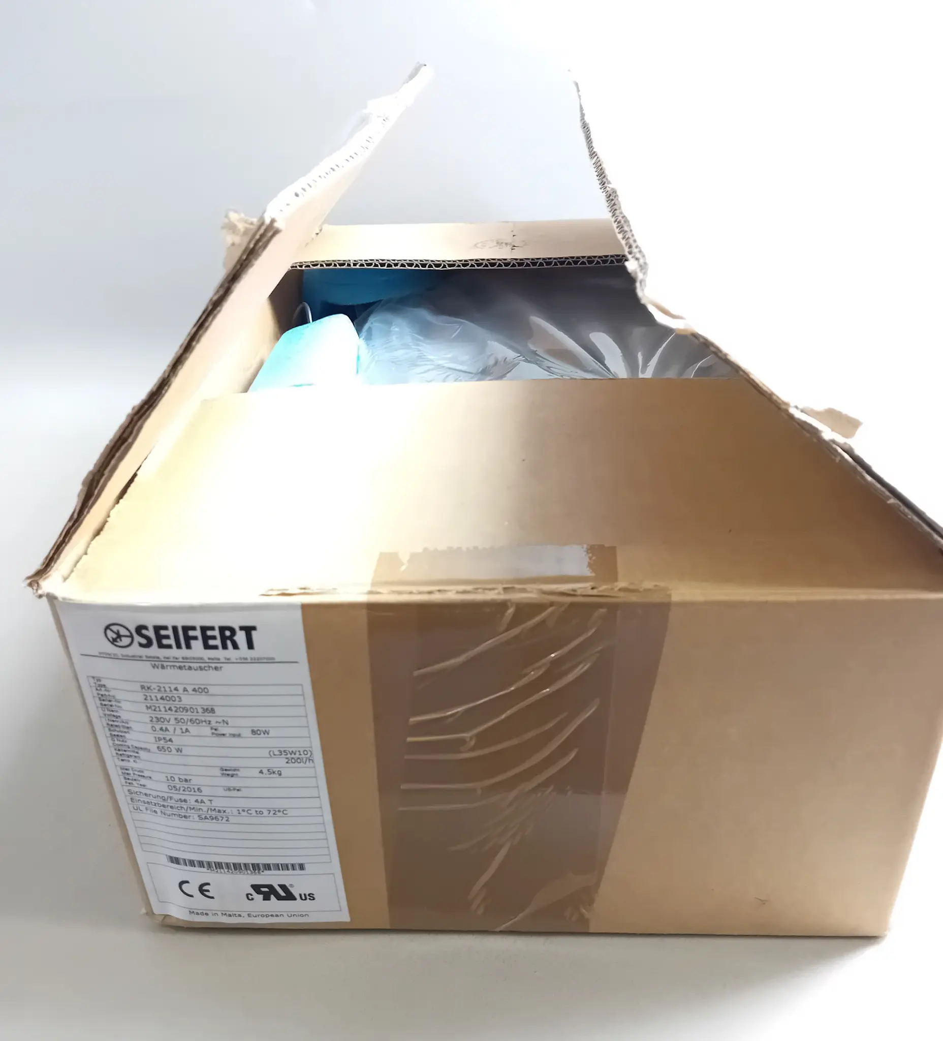 Produktfoto 1 von Seifert RK-2114 A 400 2114003 Wärmetauscher NEU OVP
