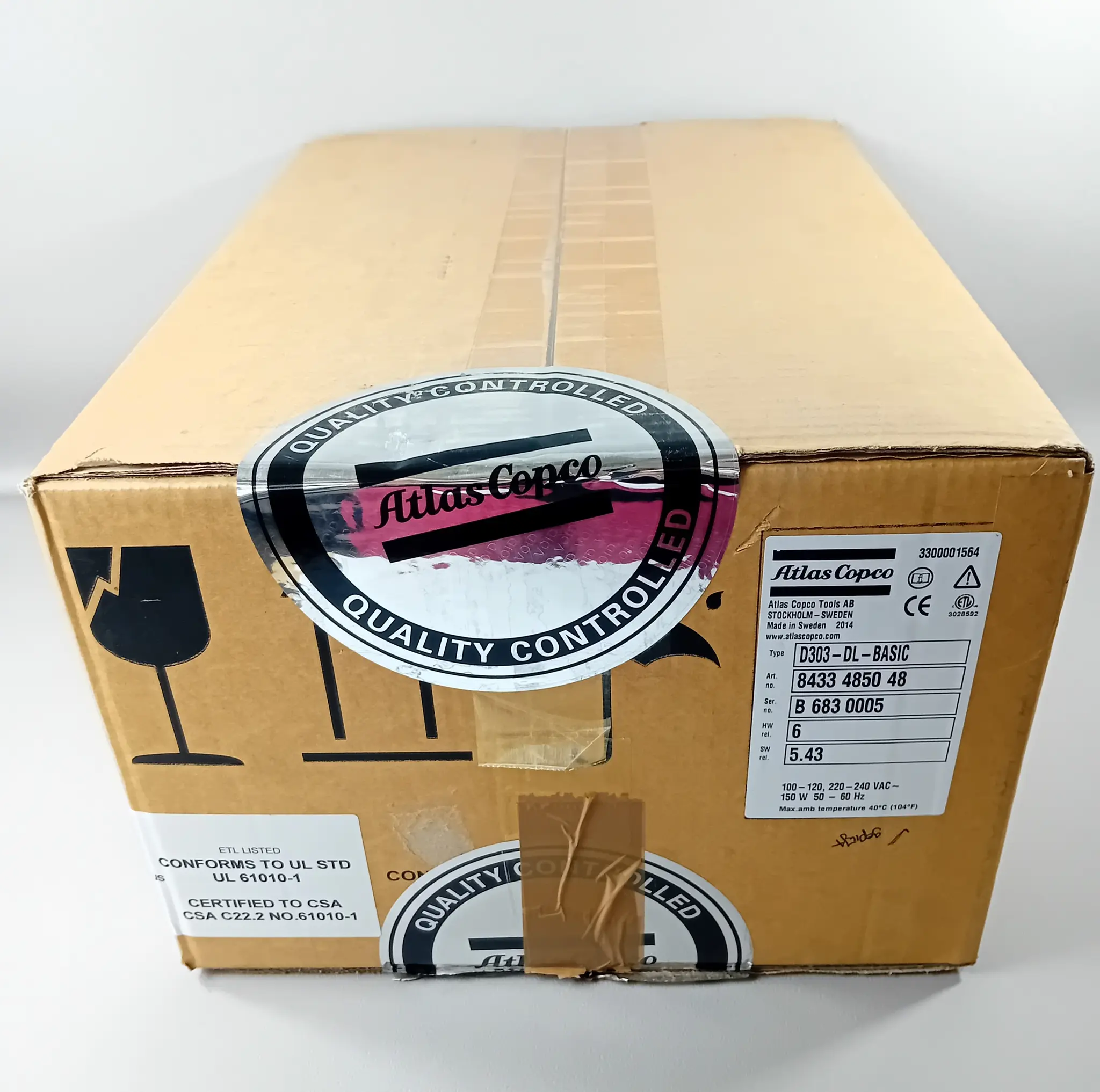 Produktfoto 1 von Atlas Copco D303-DL-BASIC 8433 4850 48 NEU OVP versiegelt