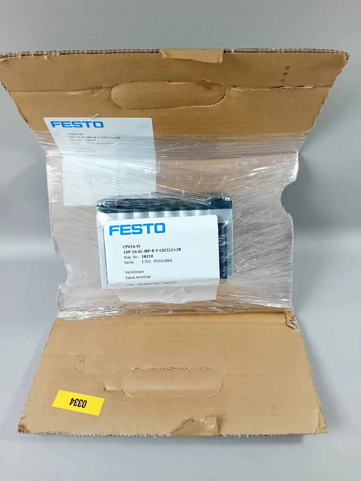 Produktfoto 1 von Festo 18210 CPV14-VI 10P-14-6C-MP-R-Y-CSCCLC+ZB NEU