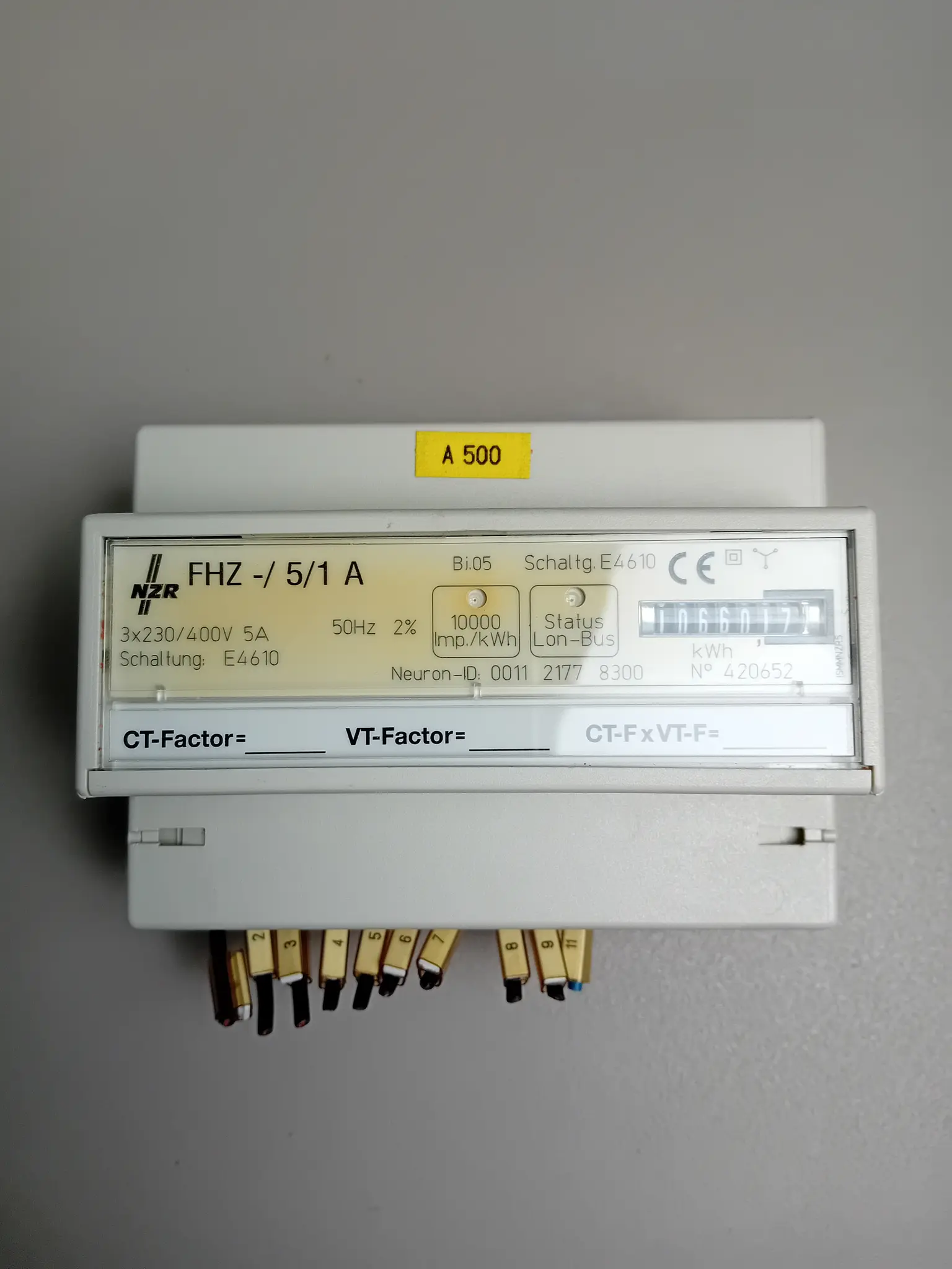 Produktfoto 1 von NZR 0011 2177 8300 Drehstromzähler