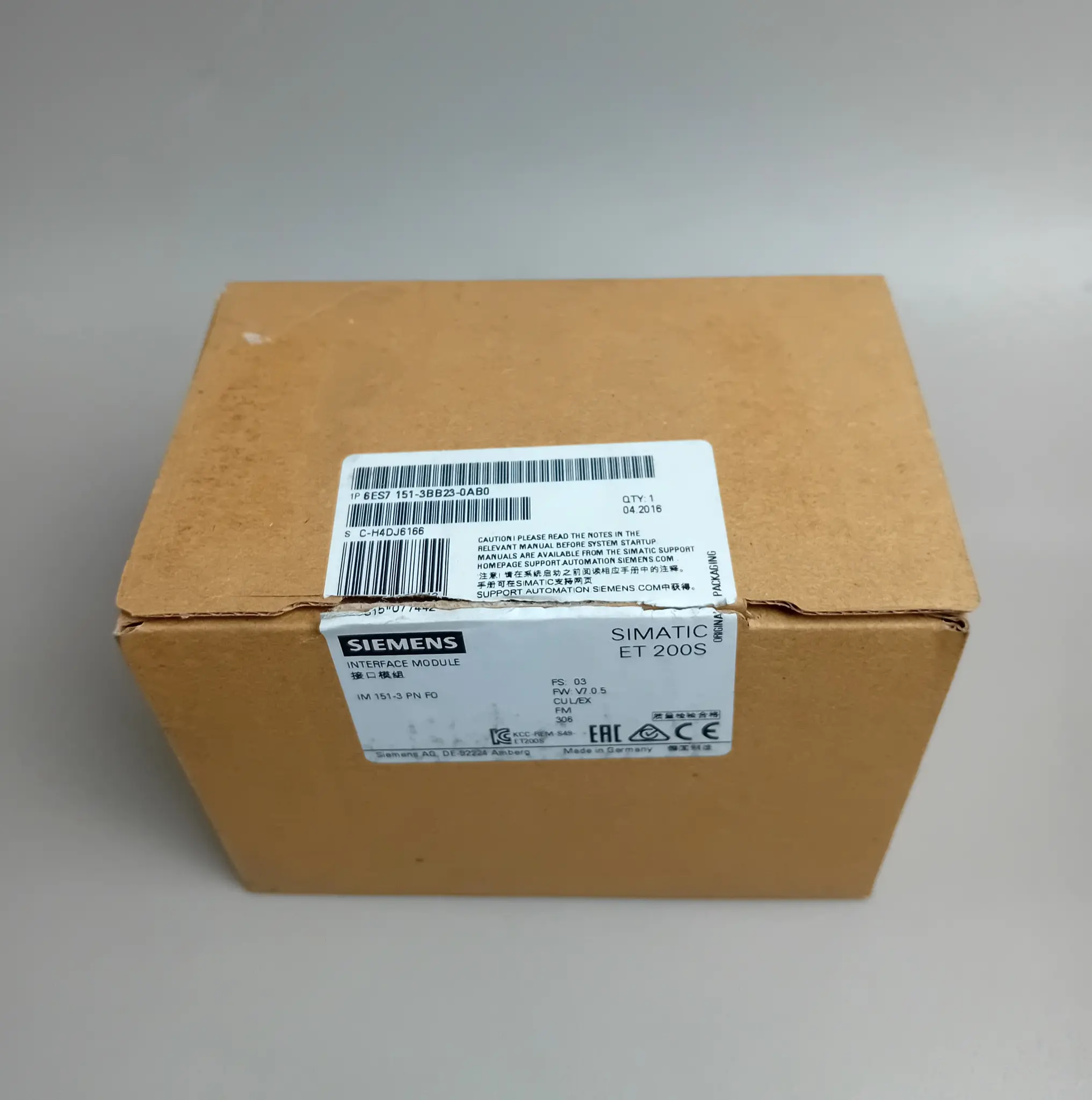 Produktfoto 1 von Siemens 6ES7 151-3BB23-0AB0 / 6ES7151-3BB23-0AB0 NEU OVP Siegel offen