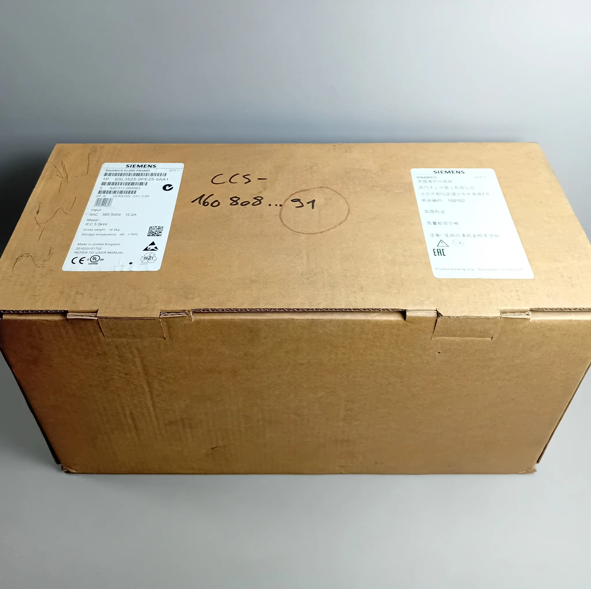 Produktfoto 1 von Siemens 6SL3525-0PE25-5AA1 NEU OVP