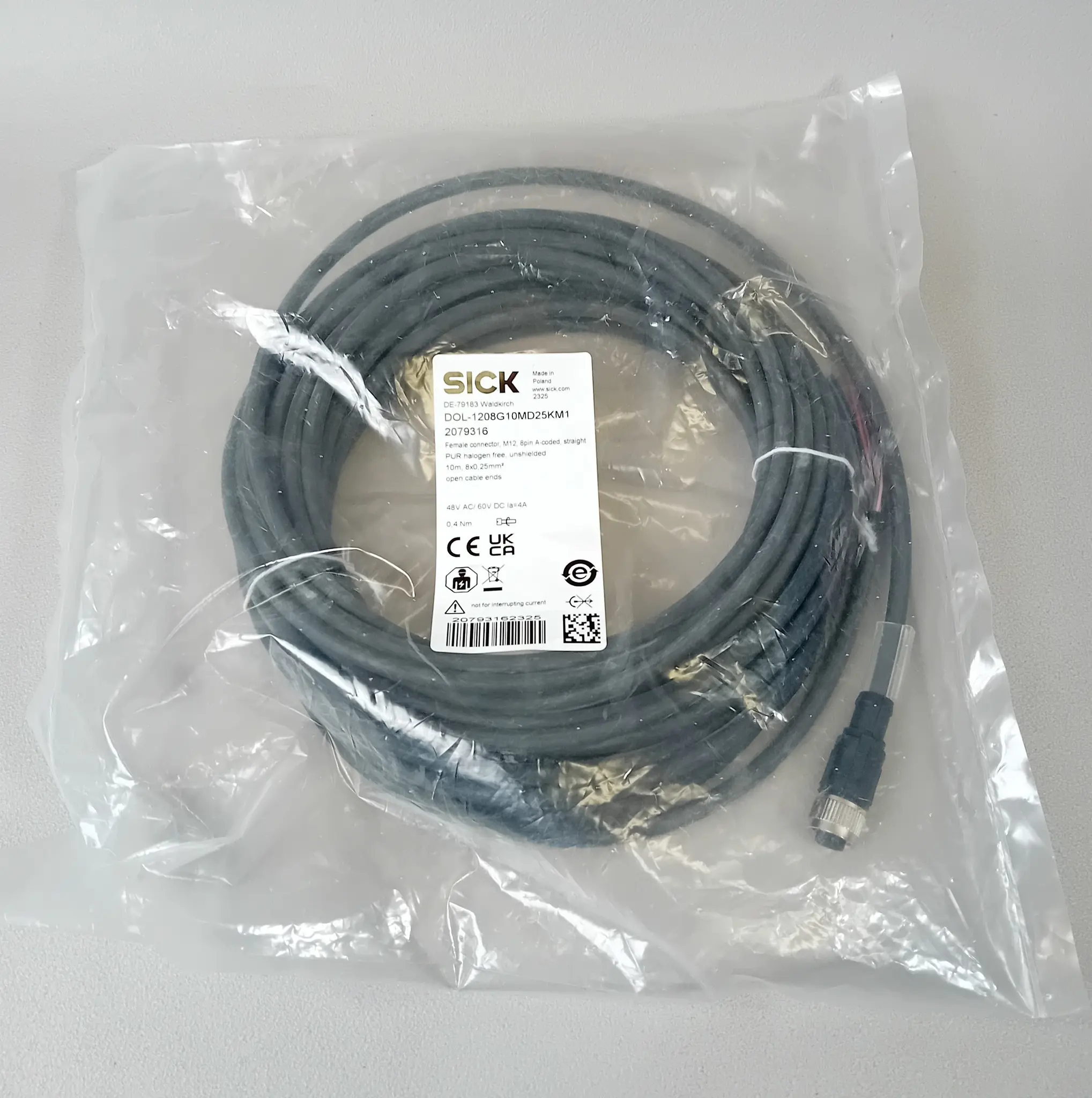 Produktfoto 1 von Sick 2079316 DOL-1208G10MD25KM1 10m NEU OVP