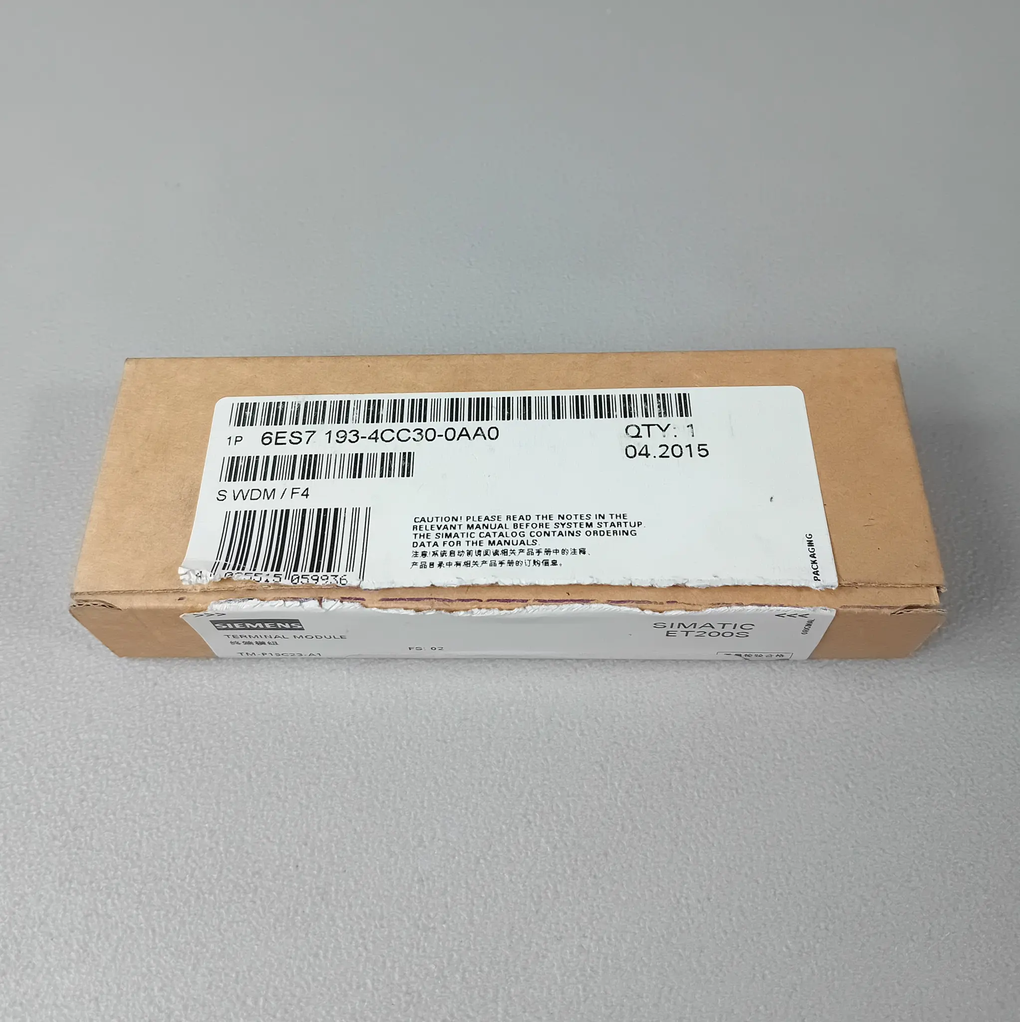 Produktfoto 1 von Siemens 6ES7 193-4CC30-0AA0 / 6ES7193-4CC30-0AA0 NEU OVP Siegel offen