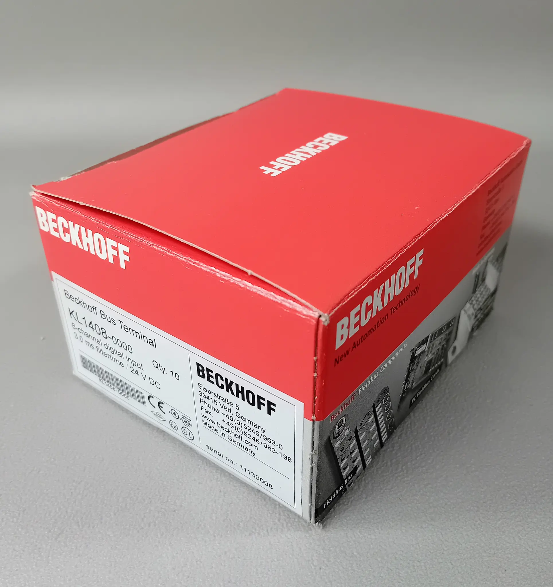 Produktfoto 1 von Beckhoff KL1408 10er Pack NEU OVP