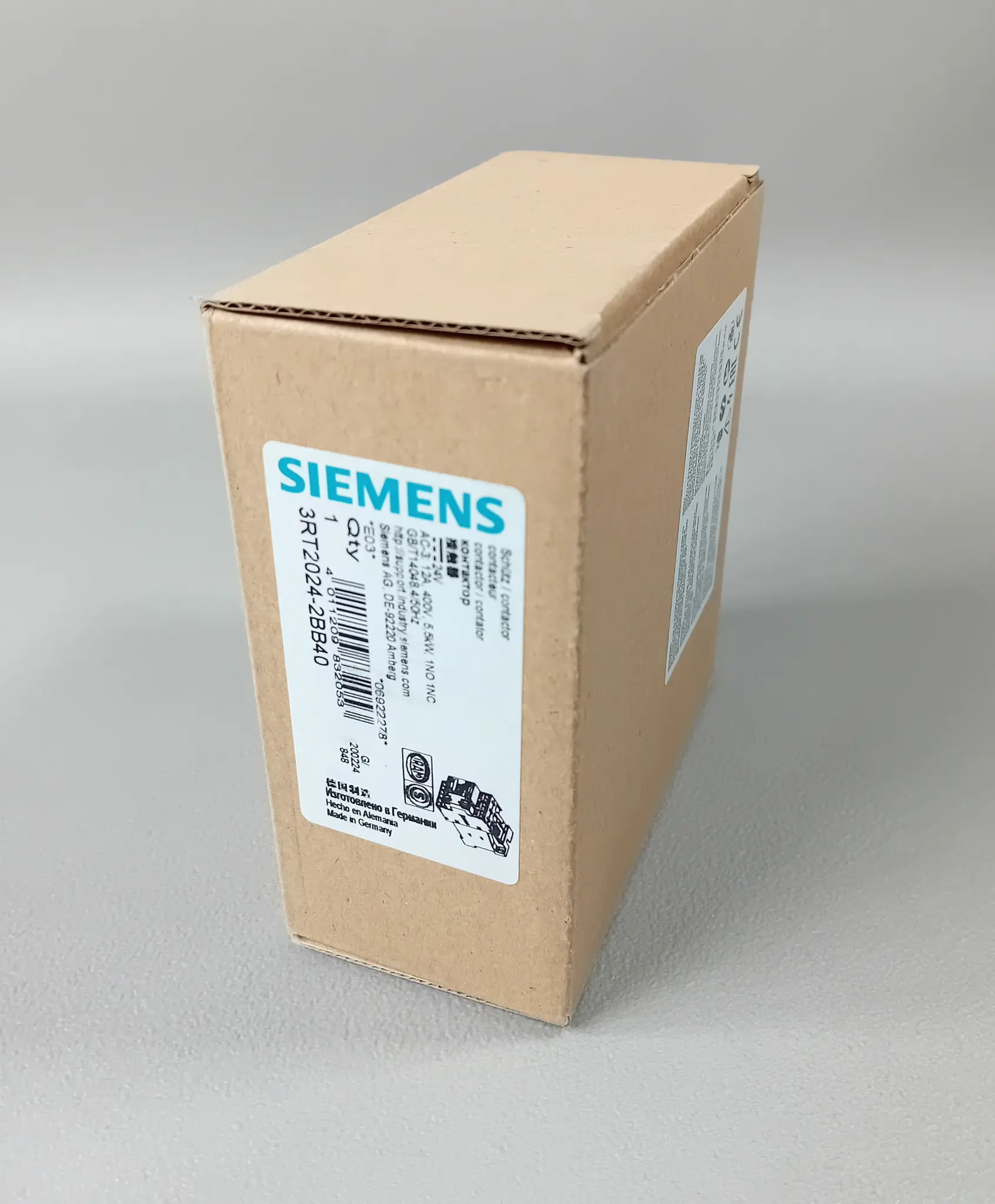 Produktfoto 1 von Siemens 3RT2024-2BB40 NEU OVP