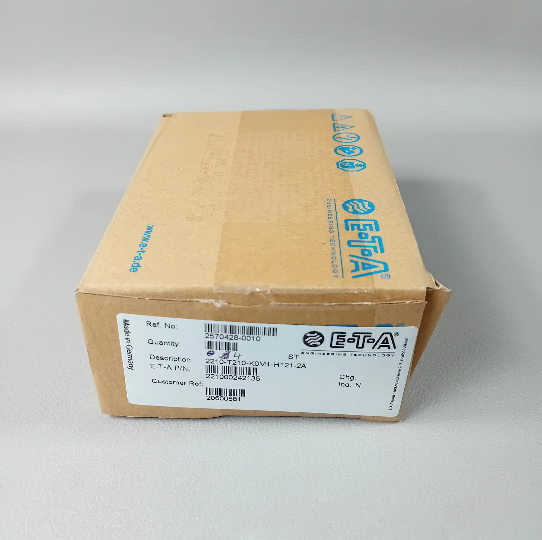 Produktfoto 1 von ETA 2210-T210-K0M1-H121-2A 4er Pack NEU OVP Siegel offen