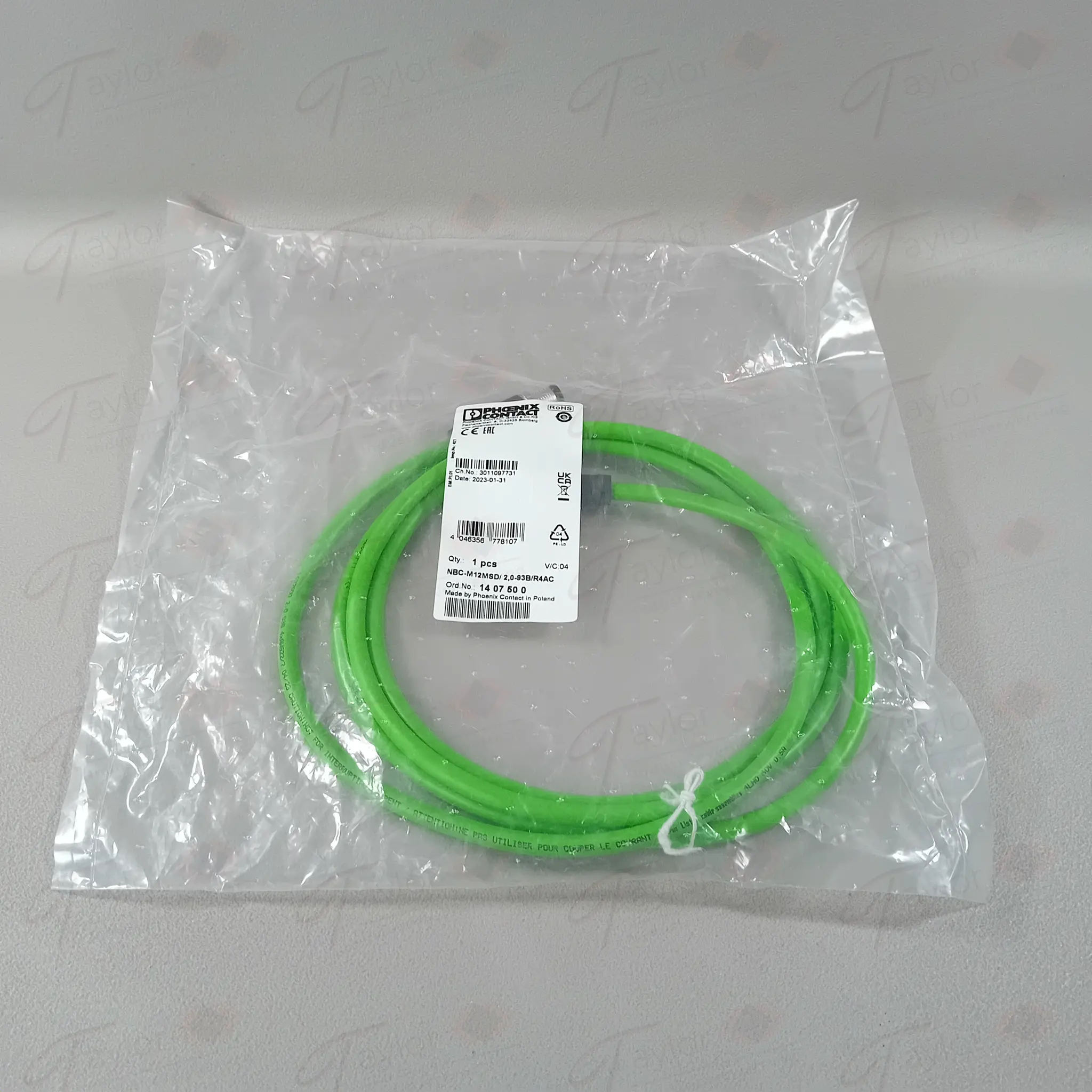 Produktfoto 1 von Phoenix Contact 1407500 NBC-M12MSD/ 2,0-93B/R4AC NEU OVP