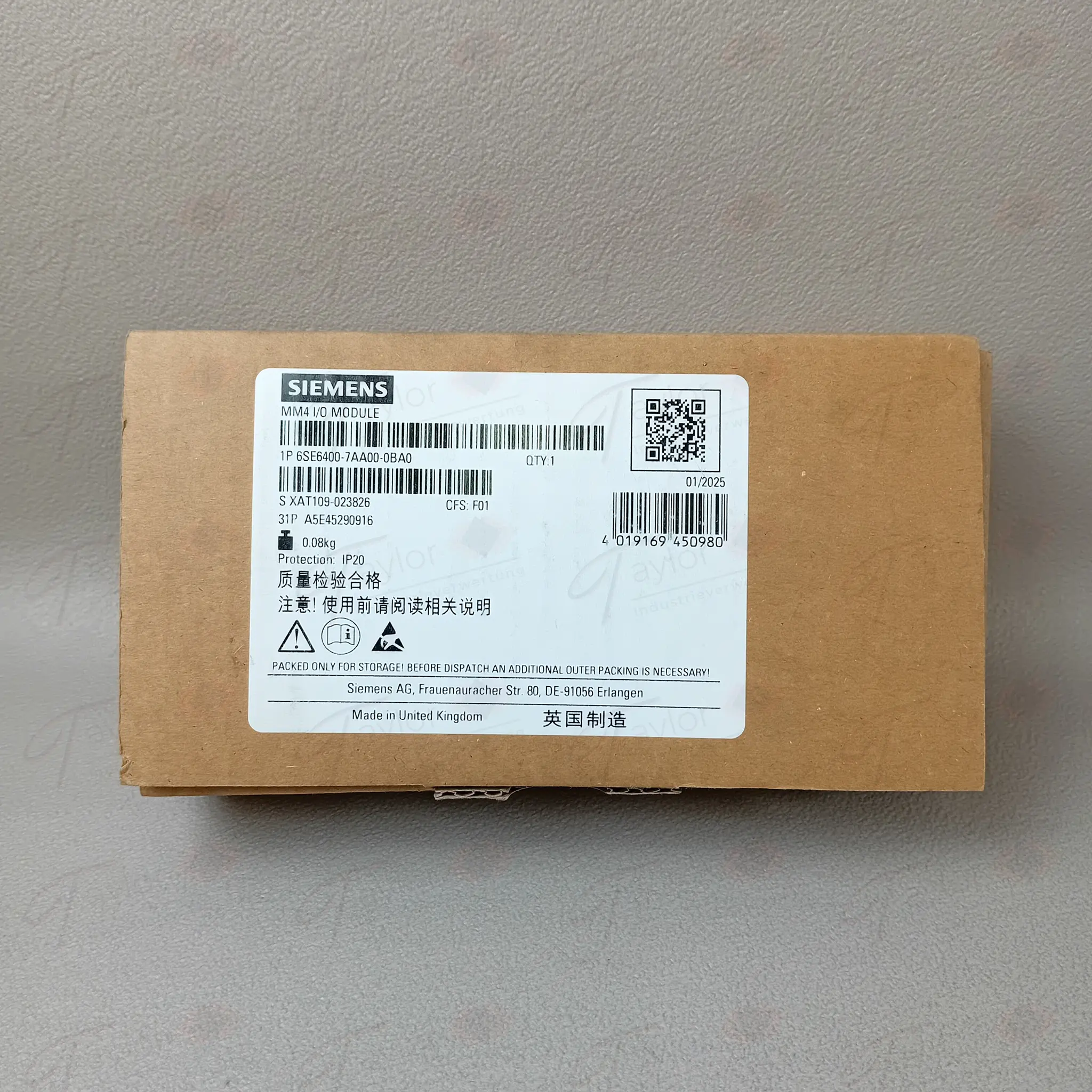 Produktfoto 1 von Siemens 6SE6400-7AA00-0BA0 / 6SE6 400-7AA00-0BA0 NEU OVP