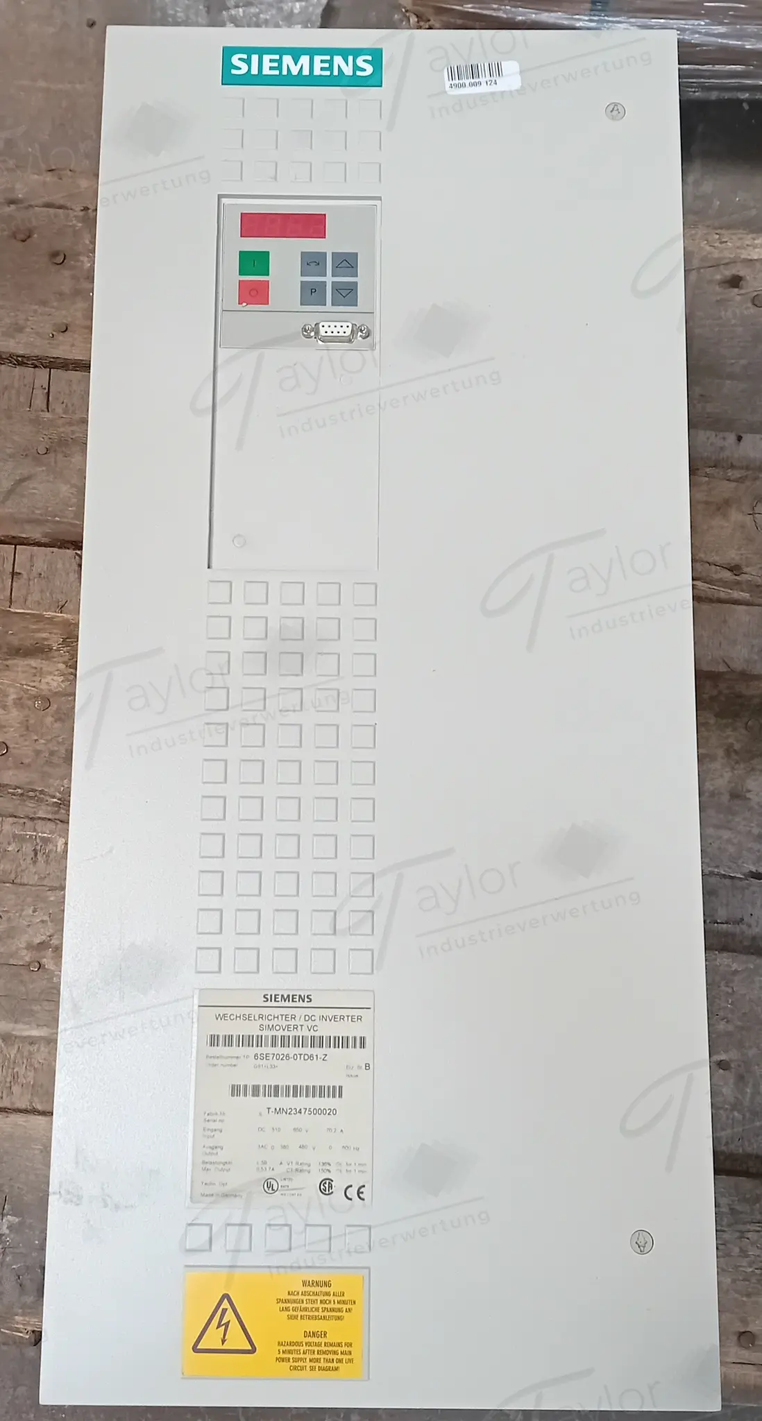 Produktfoto 1 von Siemens 6SE7026-0TD61-Z