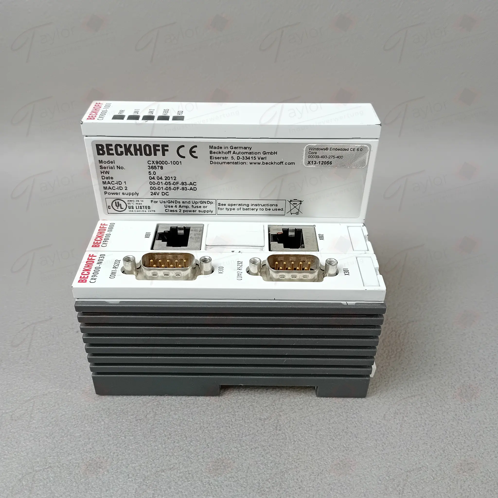 Produktfoto 1 von Beckhoff CX9000-N030 + CX9000-N000 + CX9001-1001 CPU und Interfaces