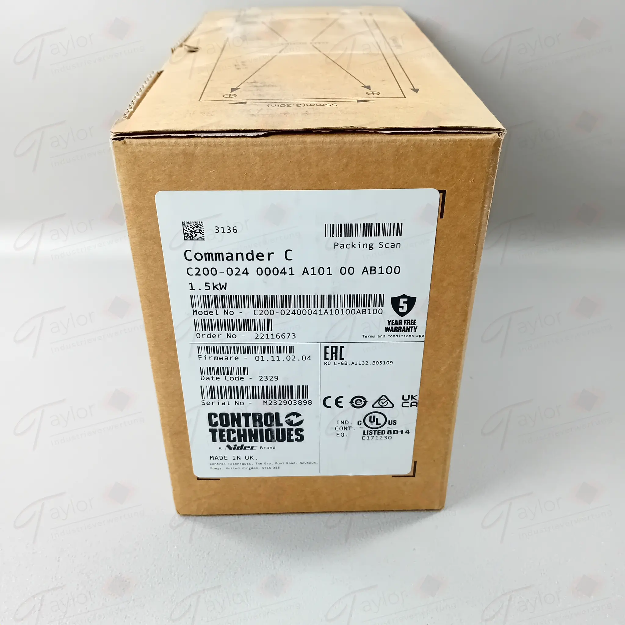 Produktfoto 1 von Control Techniques Commander C C200-024 00041 A101 00 AB100 NEU OVP