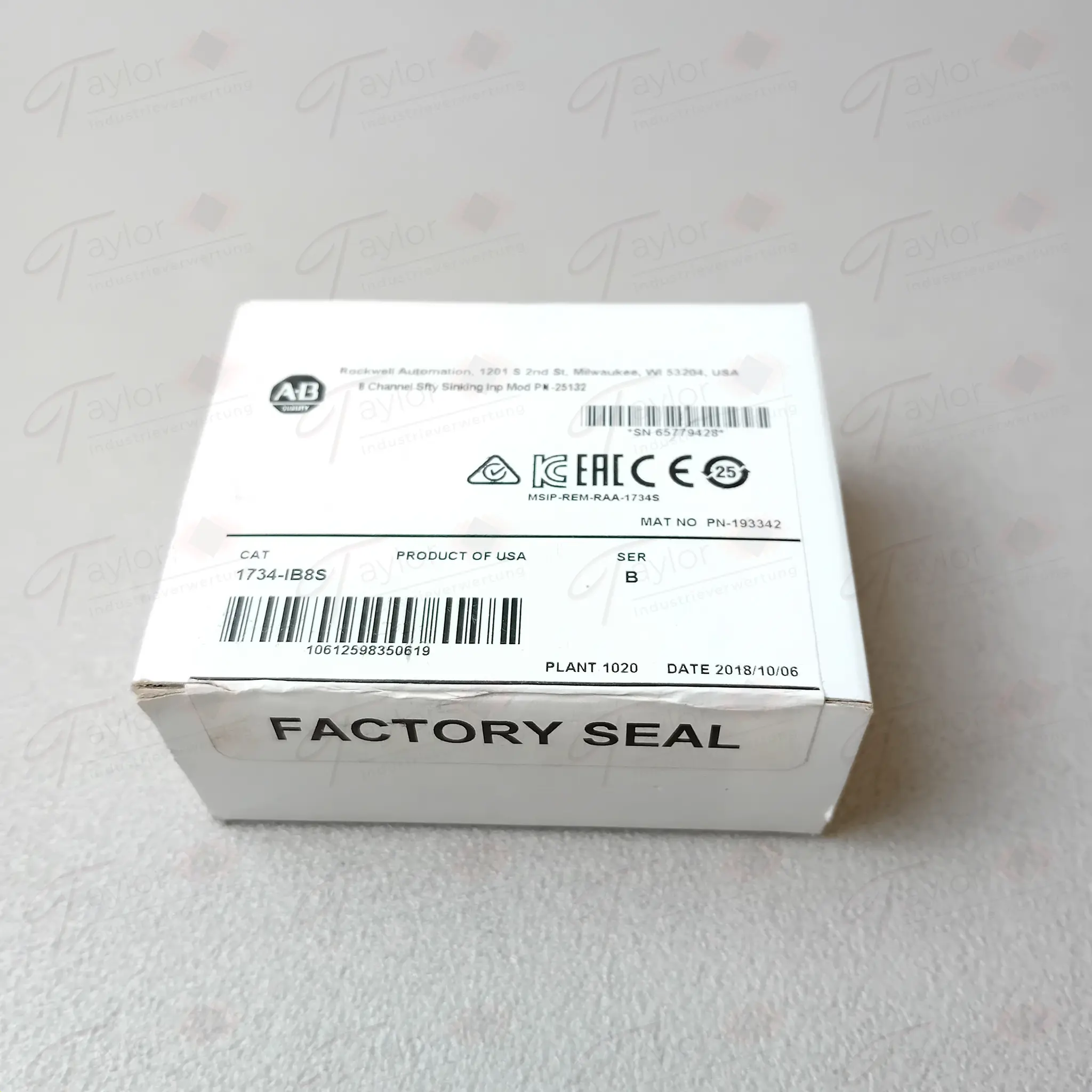 Produktfoto 1 von Allen-Bradley POINT Guard I/O System 1734-IB8S NEU OVP versiegelt