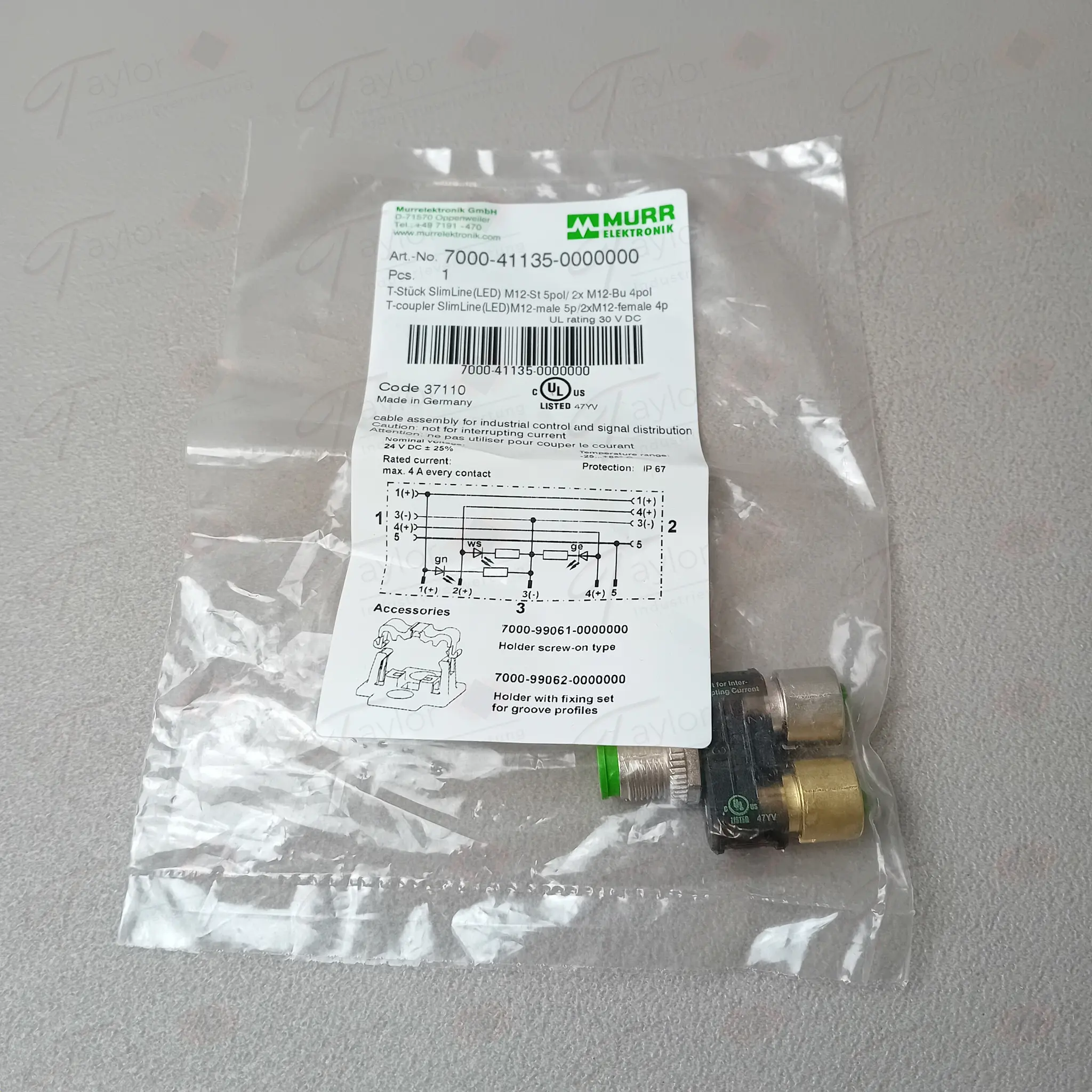 Produktfoto 1 von Murr 7000-41135-0000000 T-Stück SlimLine NEU OVP