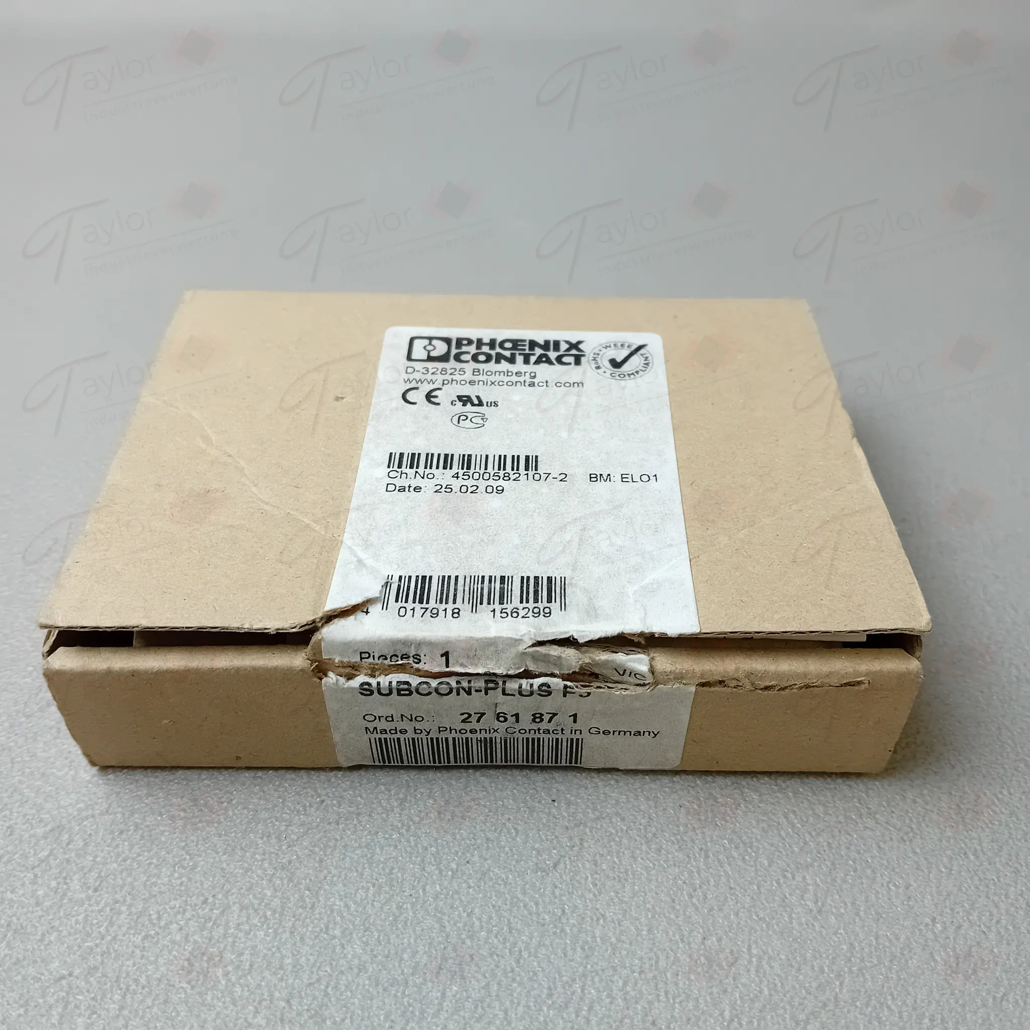 Produktfoto 1 von Phoenix Contact 2761871 SUBCON-PLUS F3 D-SUB-Busstecker NEU in OVP Siegel offen