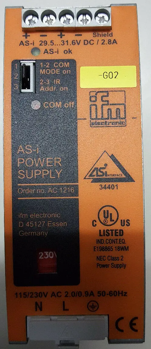 Produktfoto 1 von IFM AC1216 AS-i Power Supply