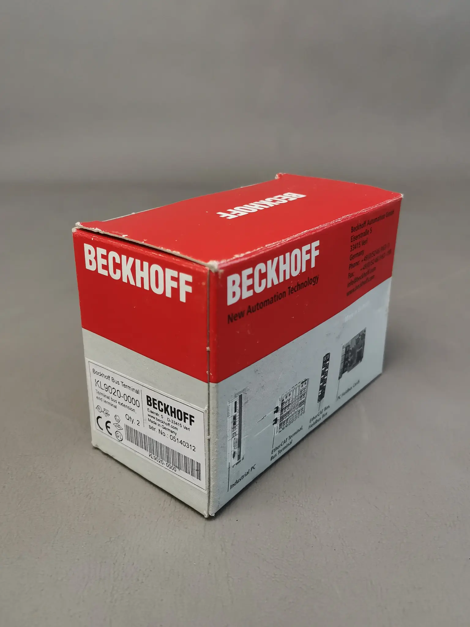 Produktfoto 1 von Beckhoff KL9020-0000 2er Pack NEU OVP