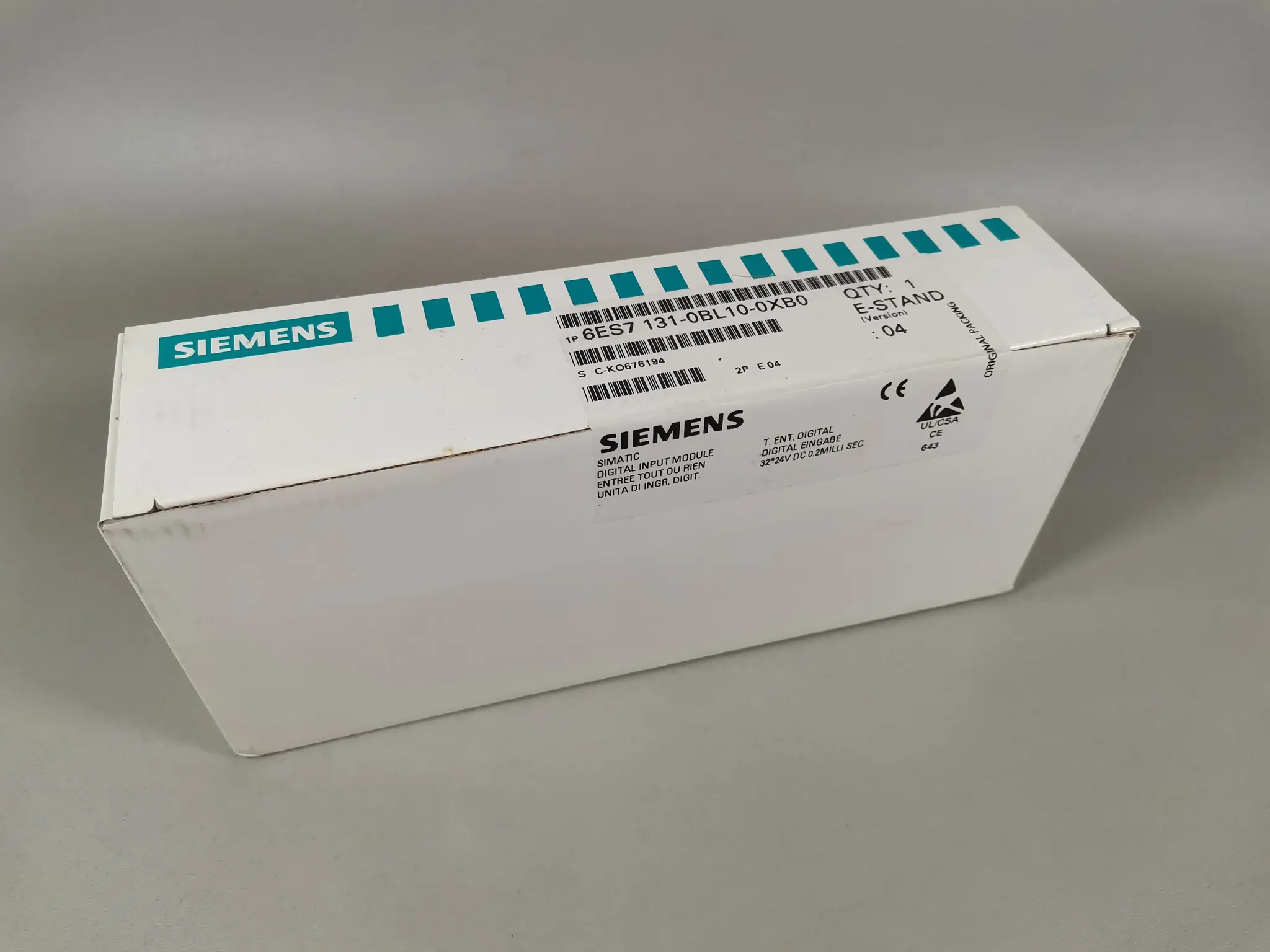 Produktfoto 1 von Siemens 6ES7 131-0BL10-0XB0 NEU OVP