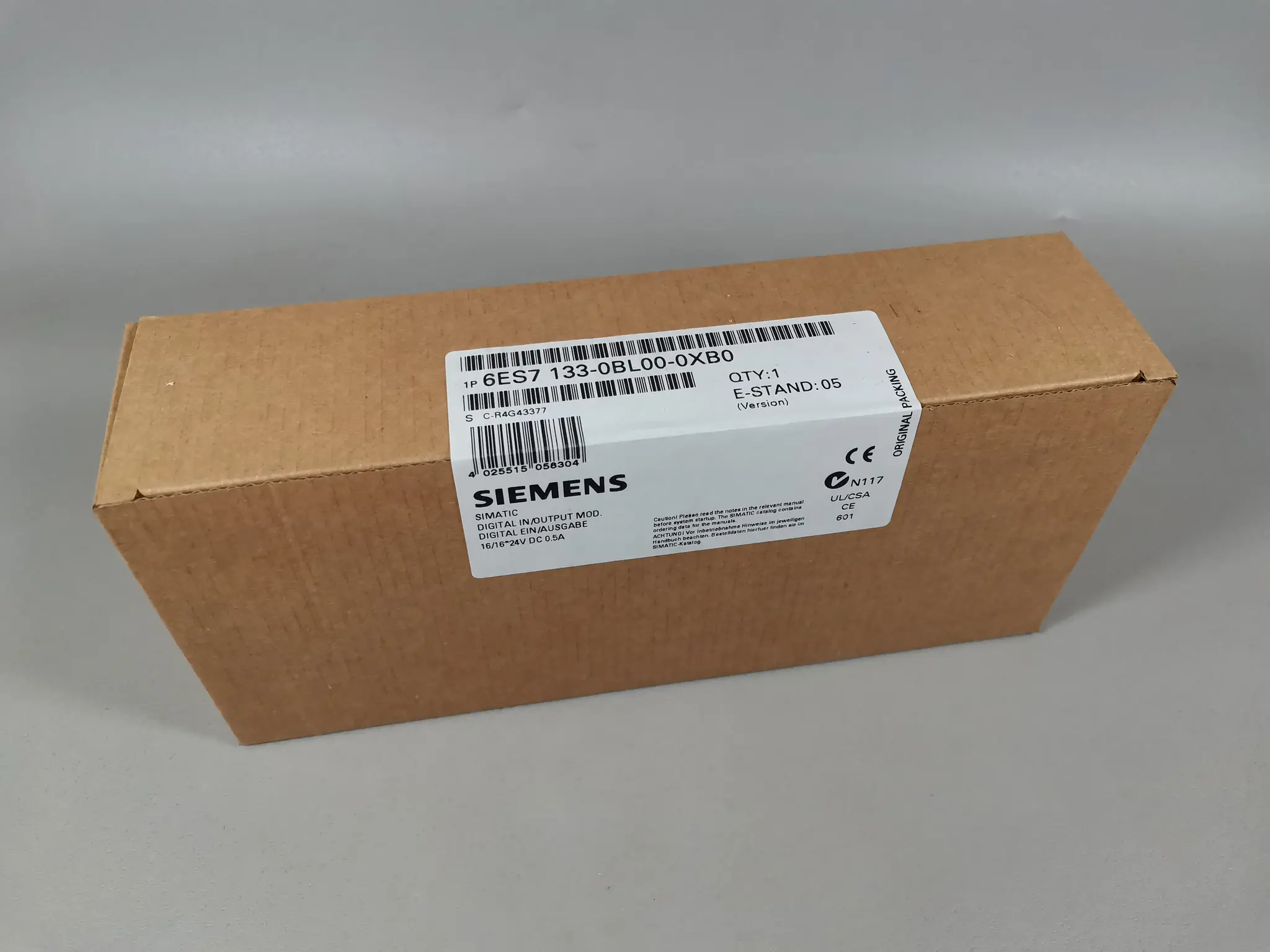 Produktfoto 1 von Siemens 6ES7 133-0BL00-0XB0 NEU OVP
