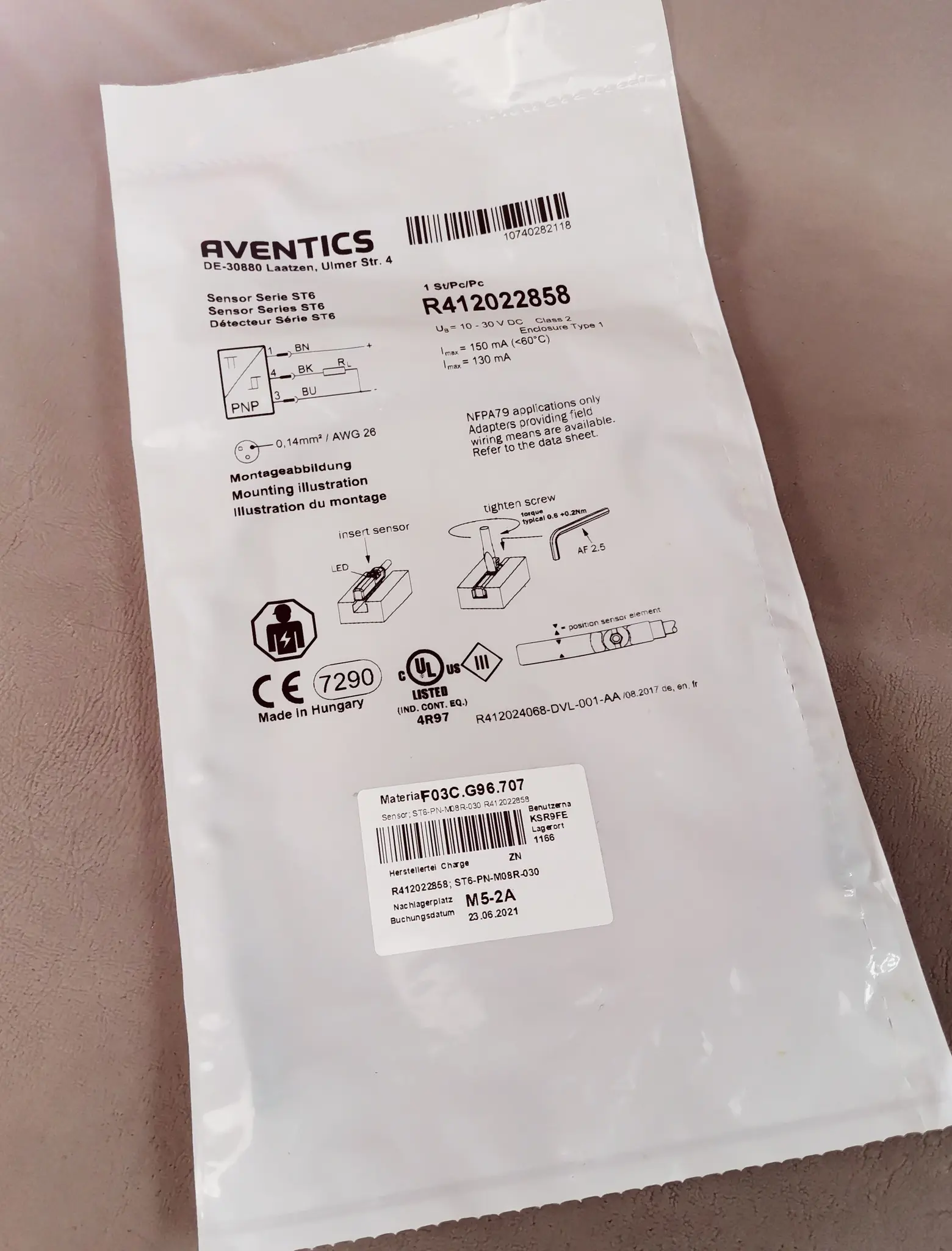 Aventics R412022858 NEU