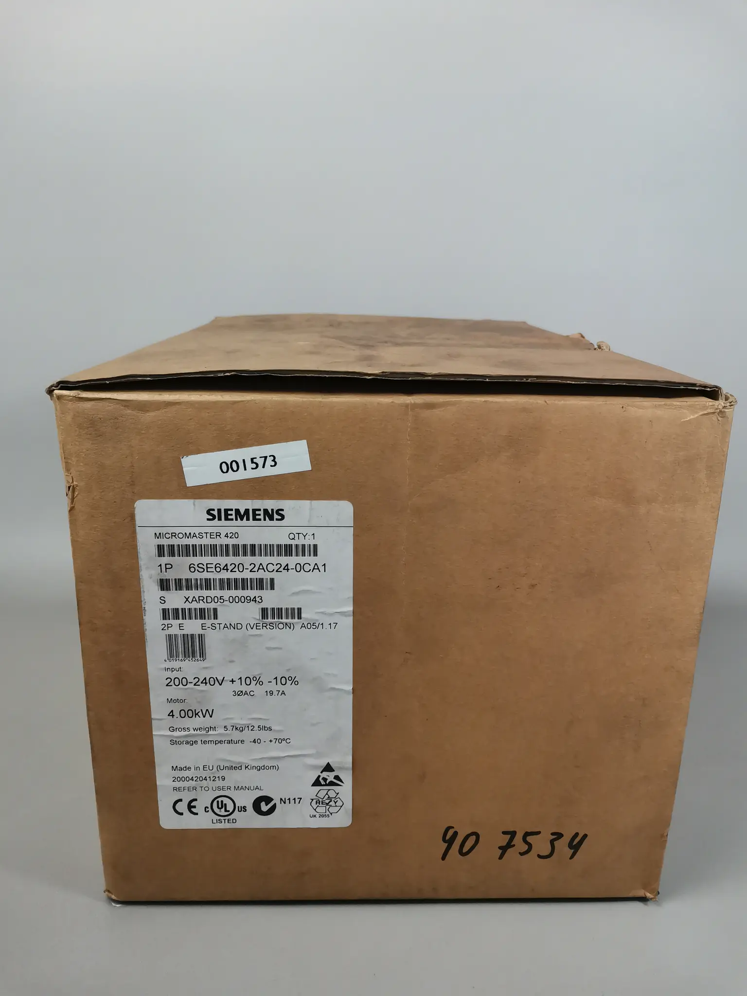 Produktfoto 1 von Siemens 6SE6420-2AC24-0CA1 NEU OVP