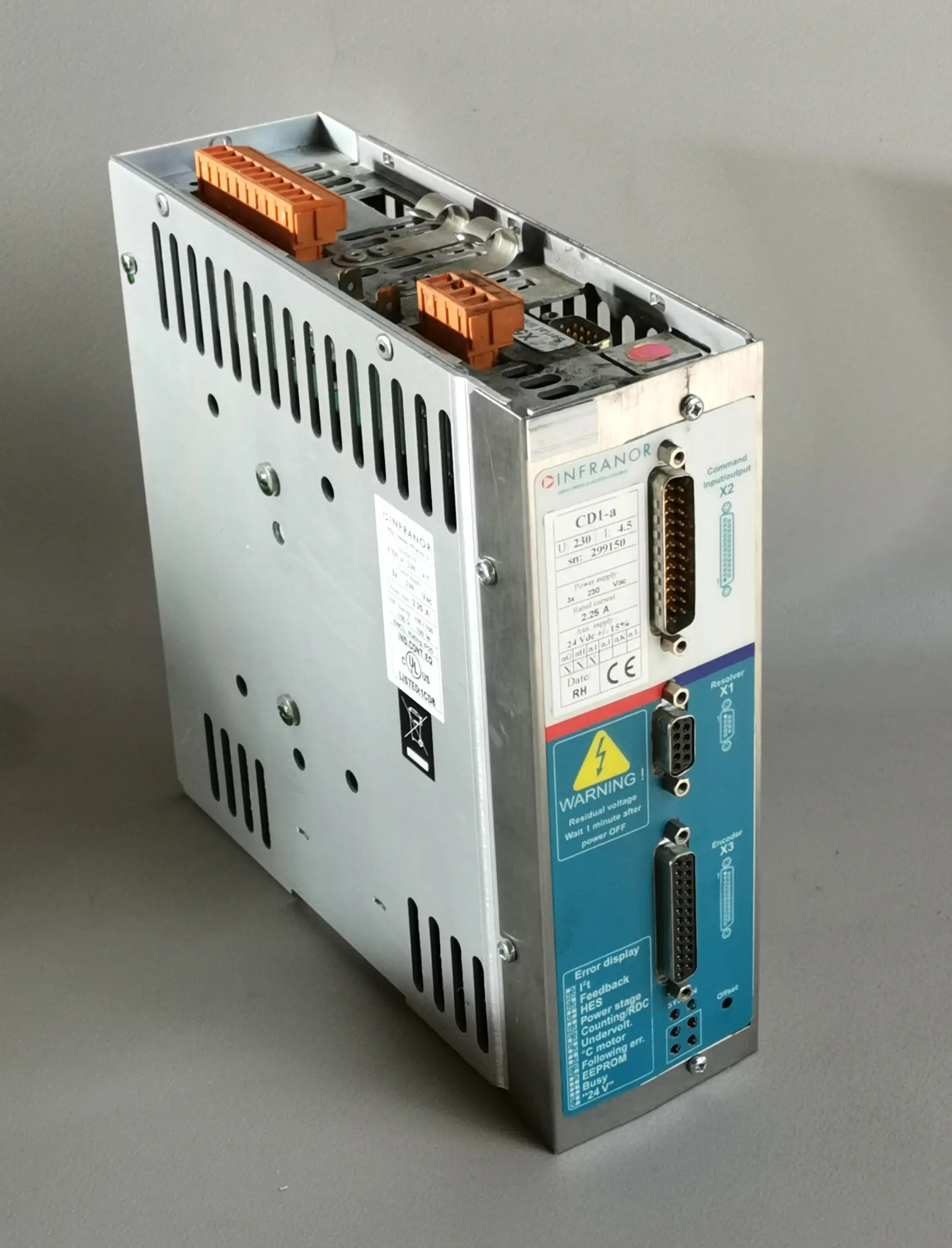 Produktfoto 1 von Infranor CD1-a Power supply: 3x 230 Vac