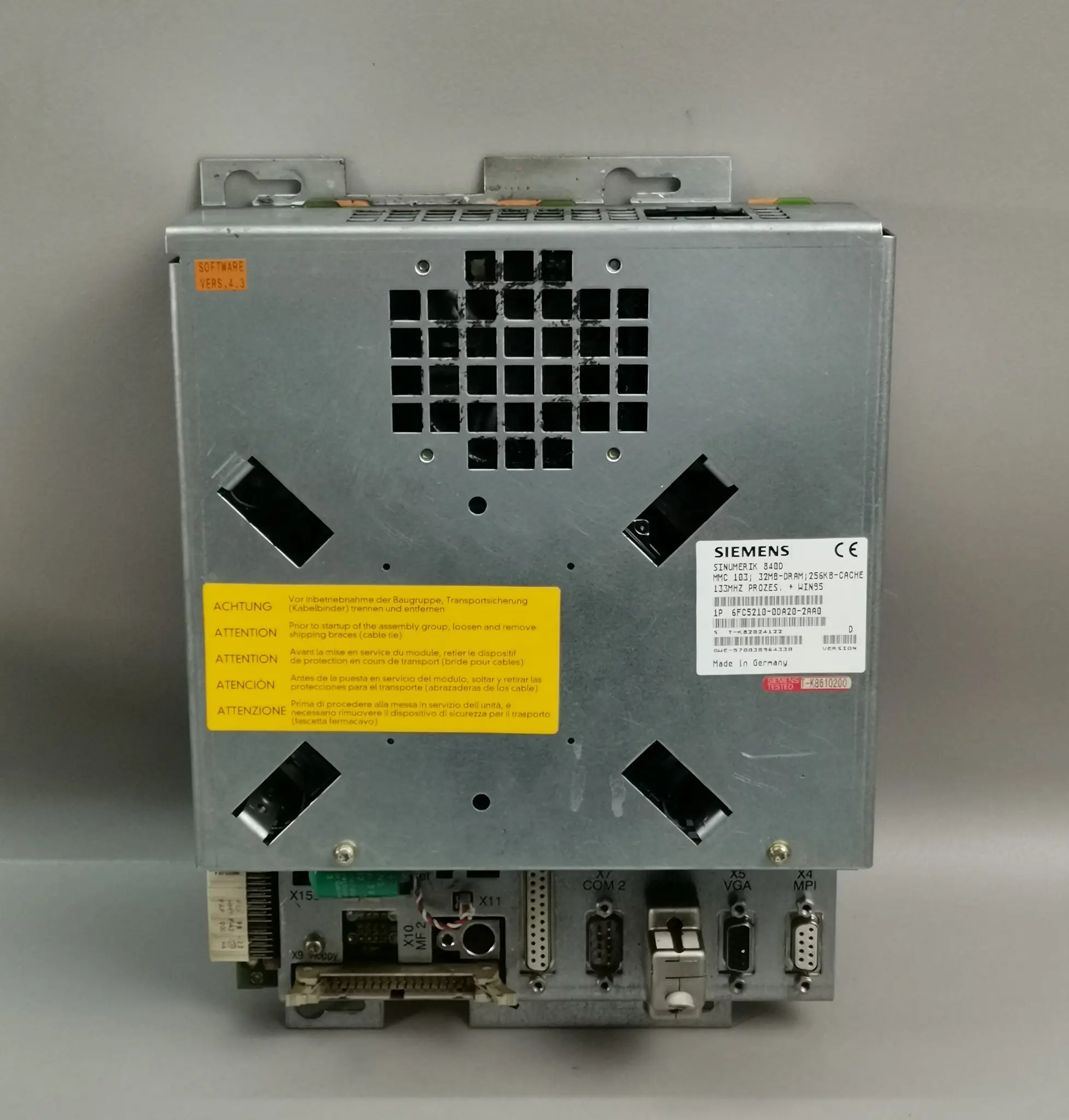 Produktfoto 1 von Siemens 6FC5210-0DA20-2AA0 ohne Verschlussventil
