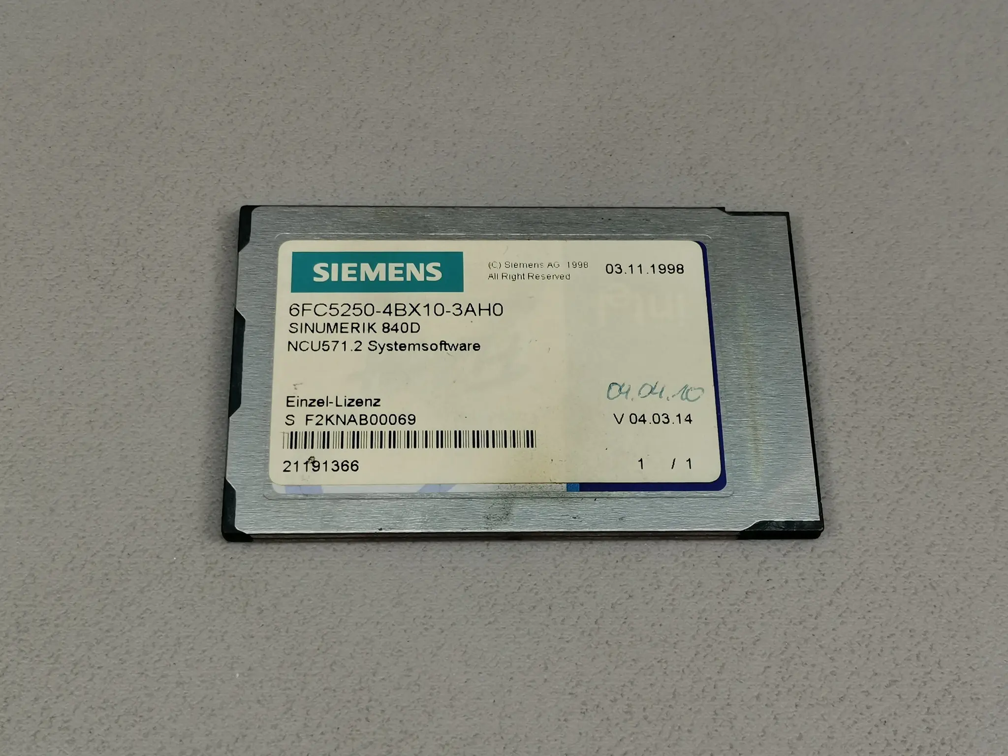 Produktfoto 1 von Siemens 6FC5250-4BX10-3AH0