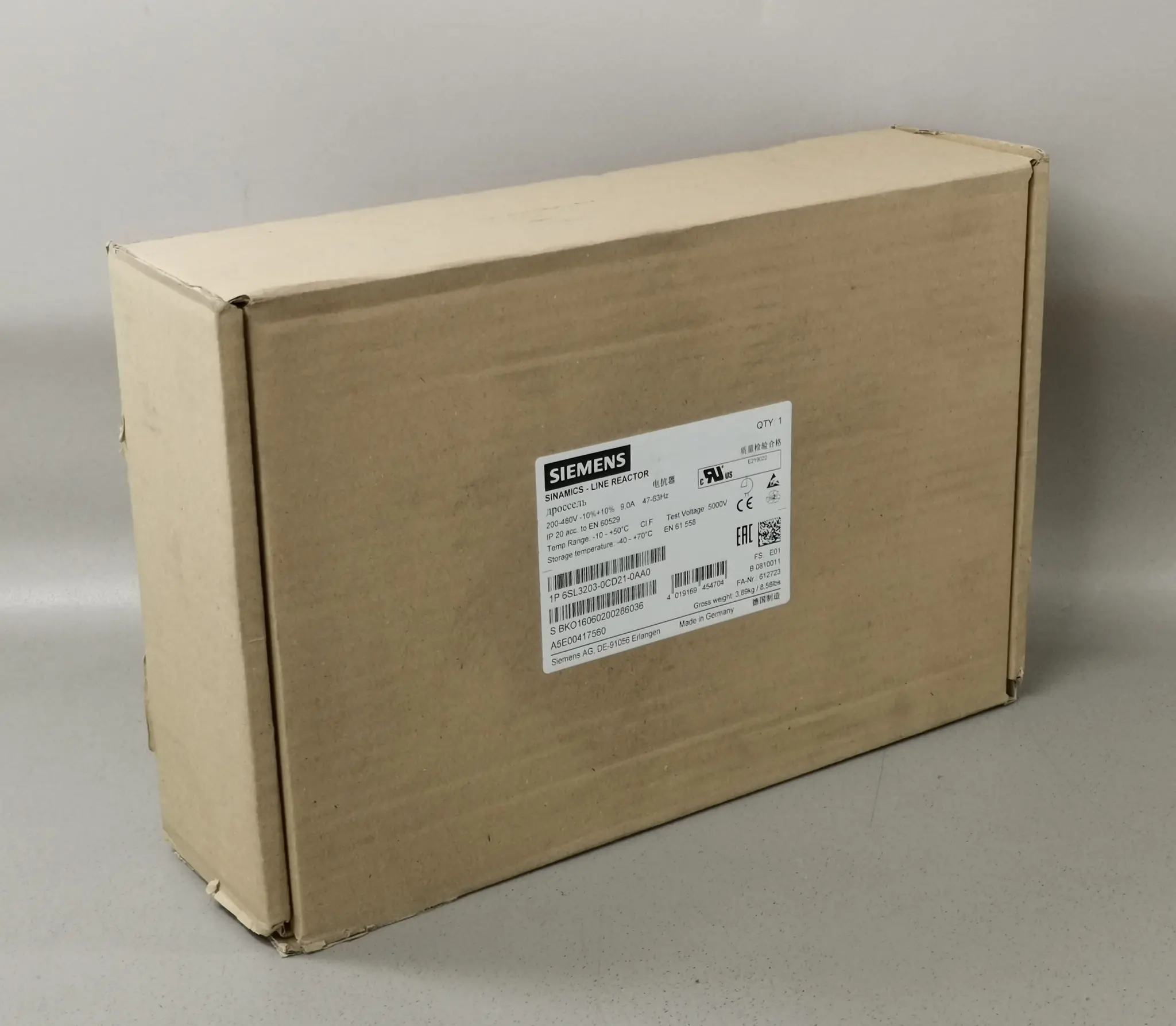 Produktfoto 1 von Siemens 6SL3203-0CD21-0AA0 NEU OVP