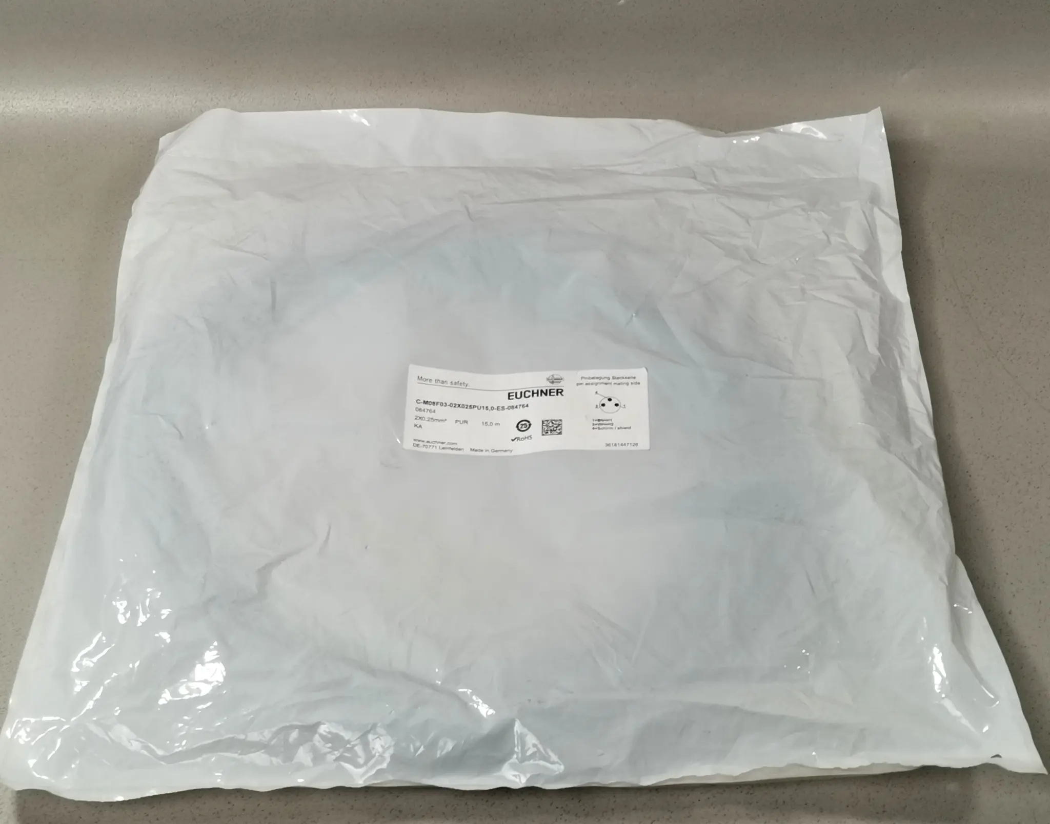 Produktfoto 1 von Euchner C-M08F03-02X025PU15,0-ES-084764 084764 NEU