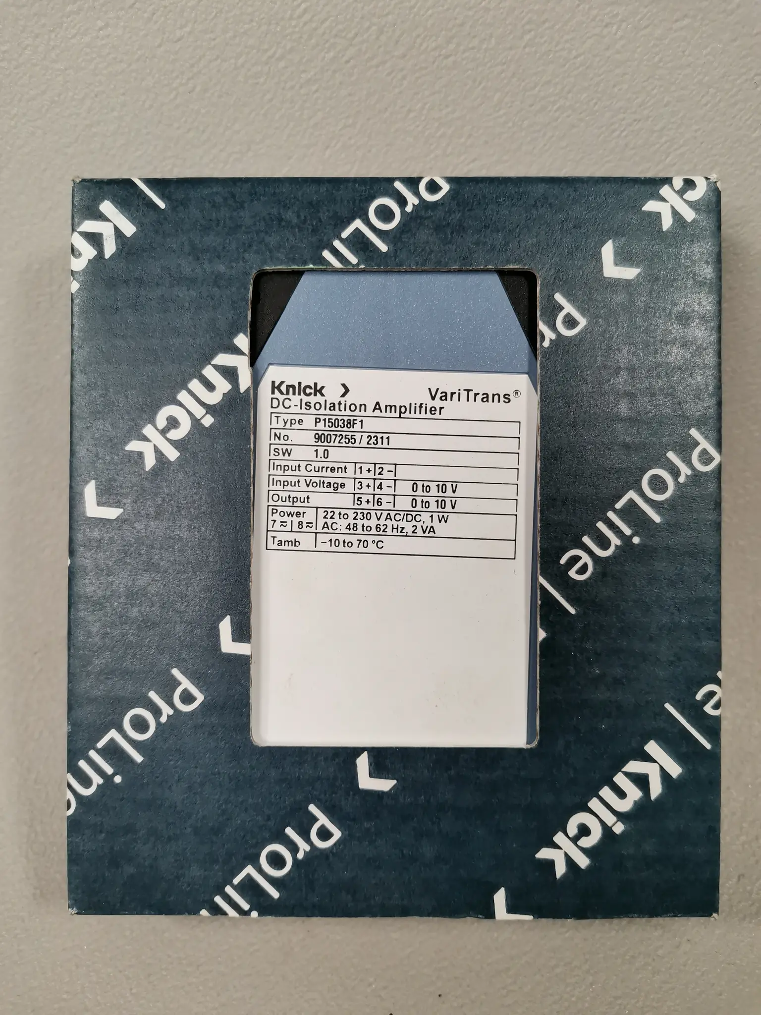 Produktfoto 1 von Knick P15038F1 DC-Isolation Amplifier NEU OVP