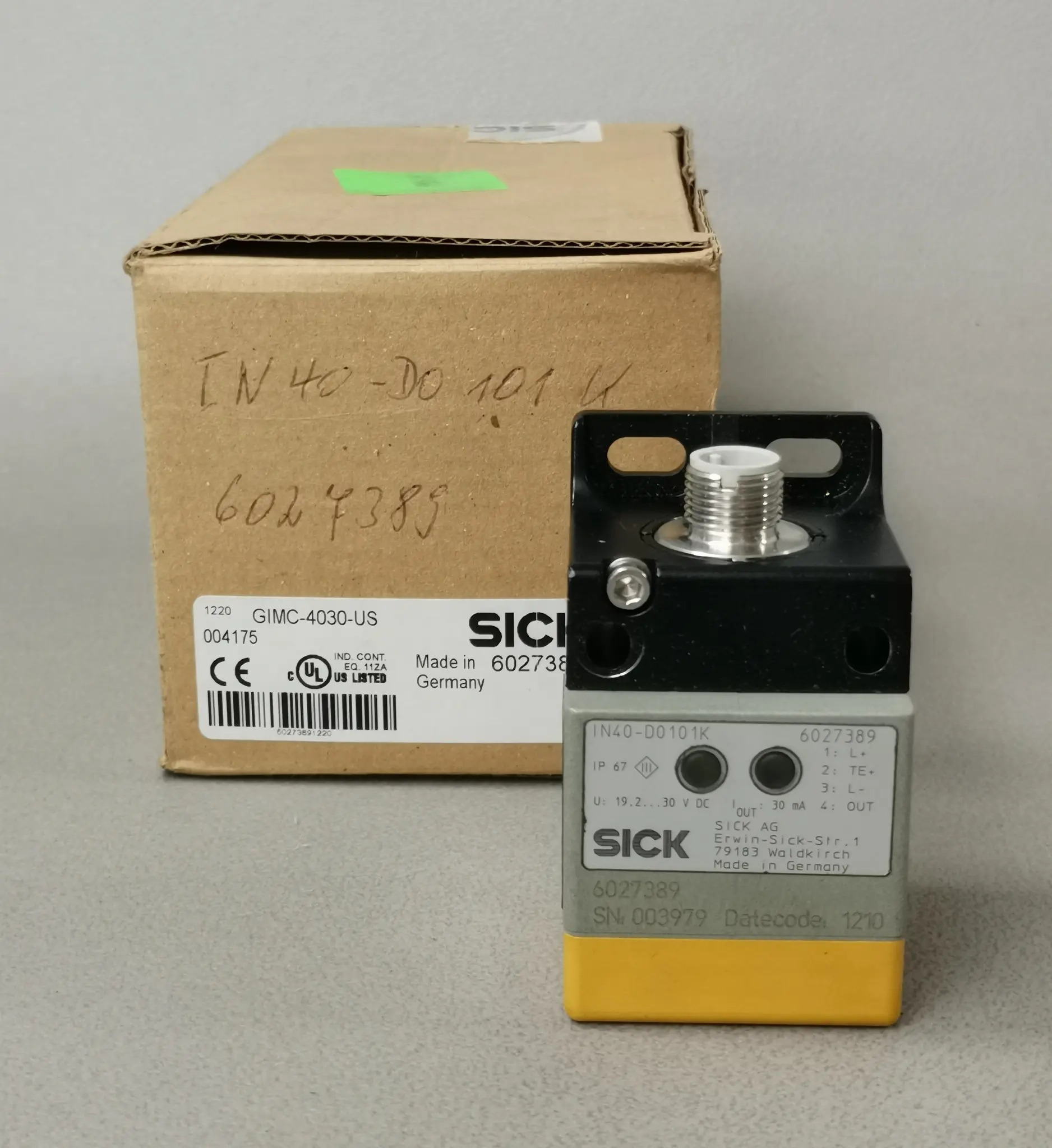 Produktfoto 1 von Sick IN40-D0101K 6027389 mit OVP
