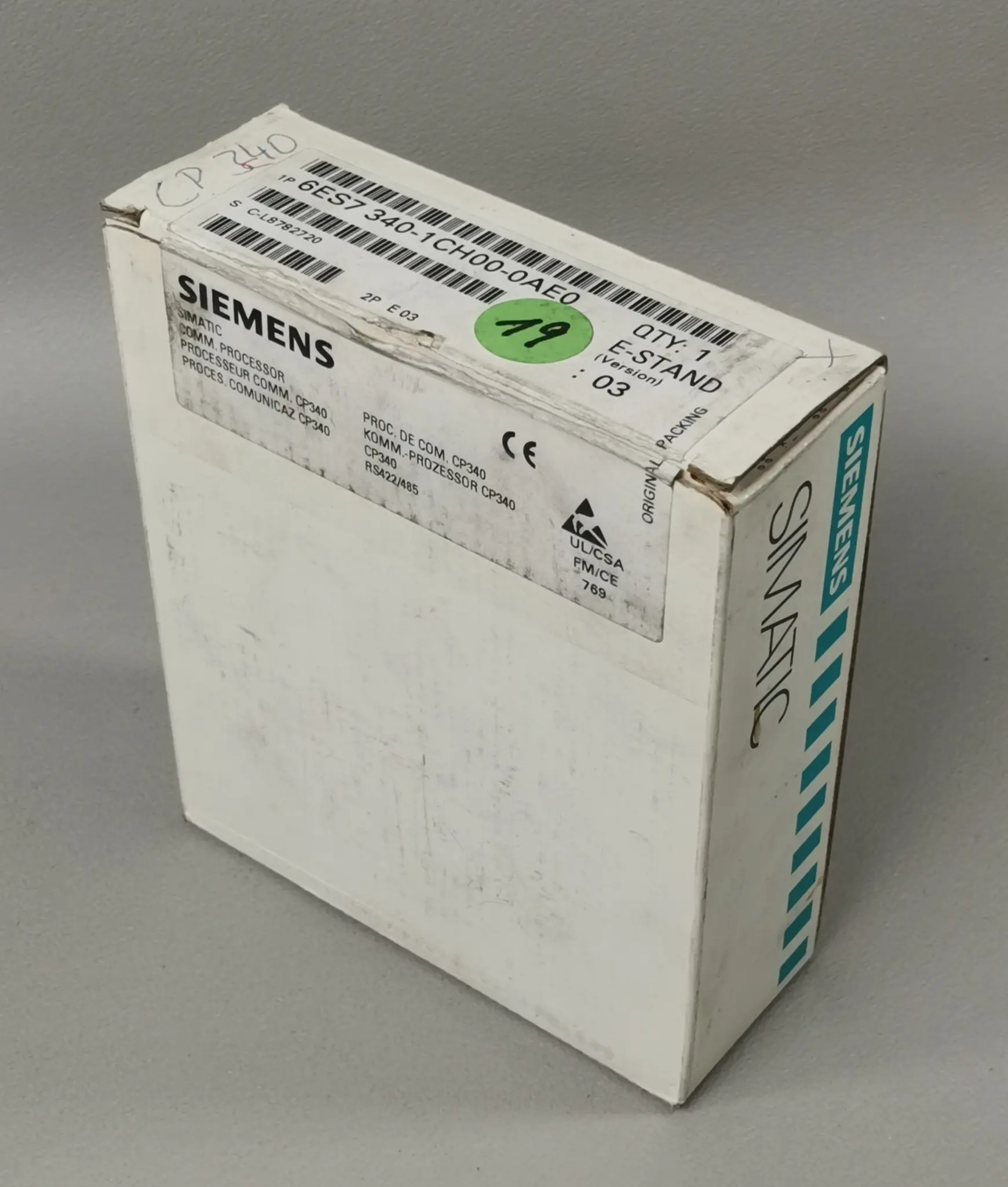 Produktfoto 1 von Siemens 6ES7 340-1CH00-0AE0 NEU Siegel offen