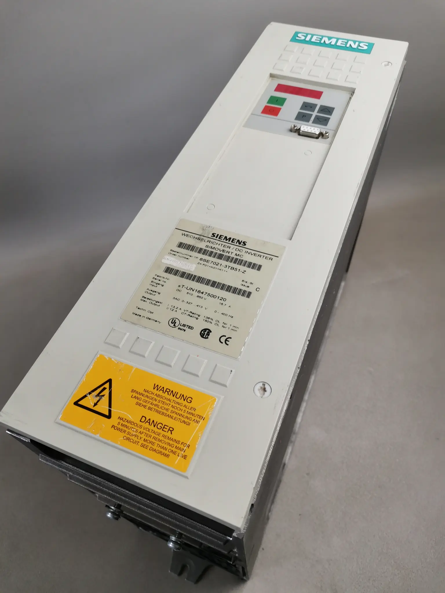 Produktfoto 1 von Siemens 6SE7021-3TB51-Z / 6SE7 021-3TB51-Z