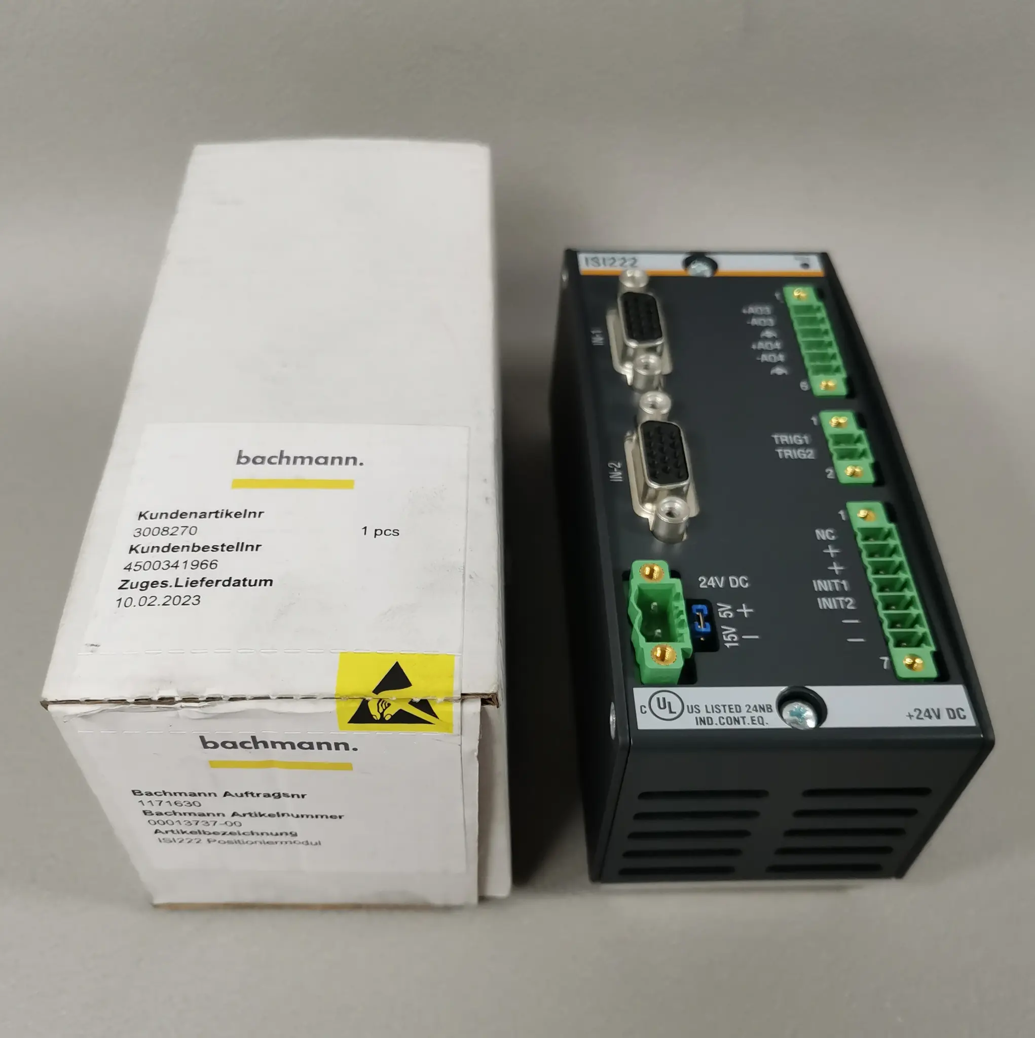 Produktfoto 1 von Bachmann ISI222 Positioniermodul NEU OVP Siegel offen