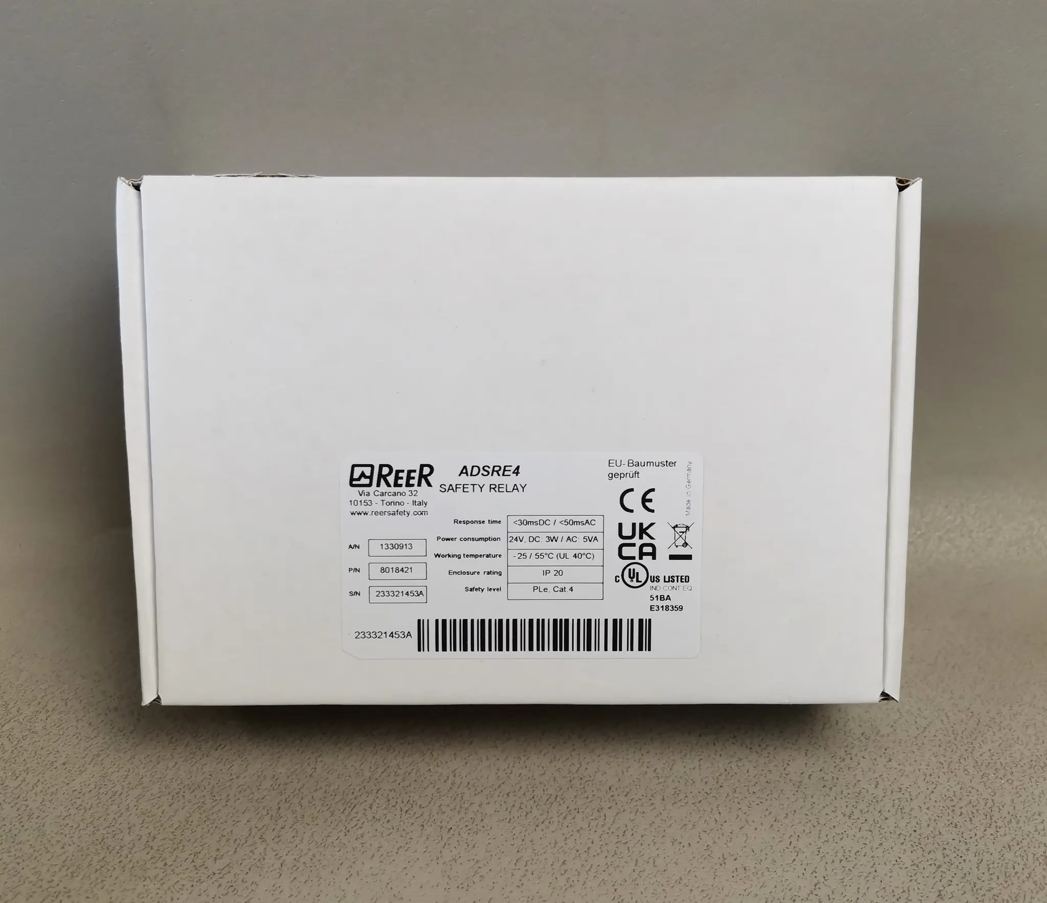 Produktfoto 1 von Reer 1330913 Safety Relay NEU OVP
