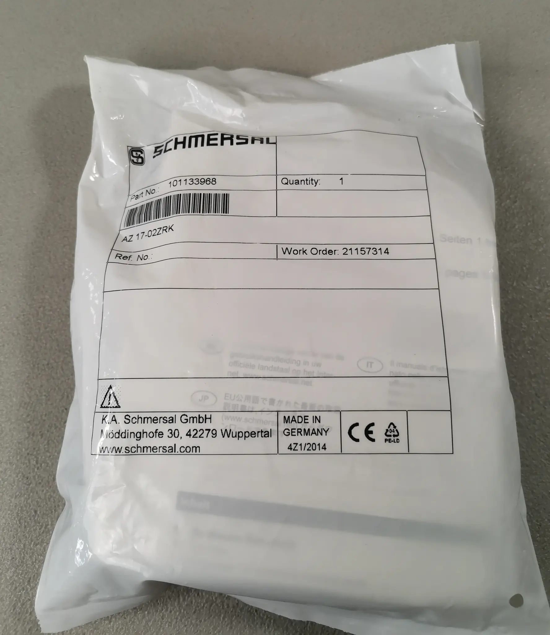 Produktfoto 1 von Schmersal 101133968 NEU OVP