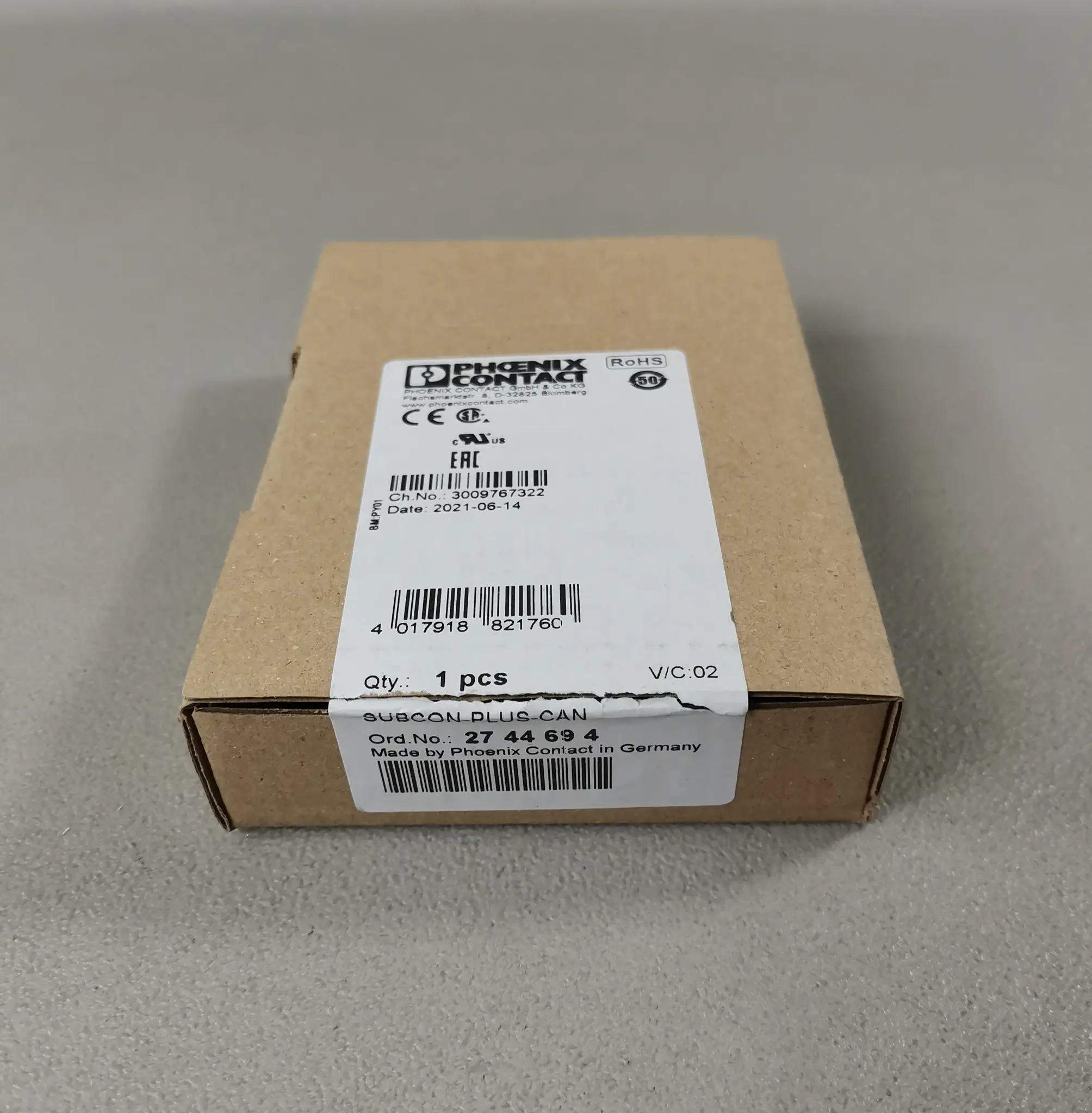 Produktfoto 1 von Phoenix Contact 2744694 SUBCON-PLUS-CAN NEU OVP Siegel offen