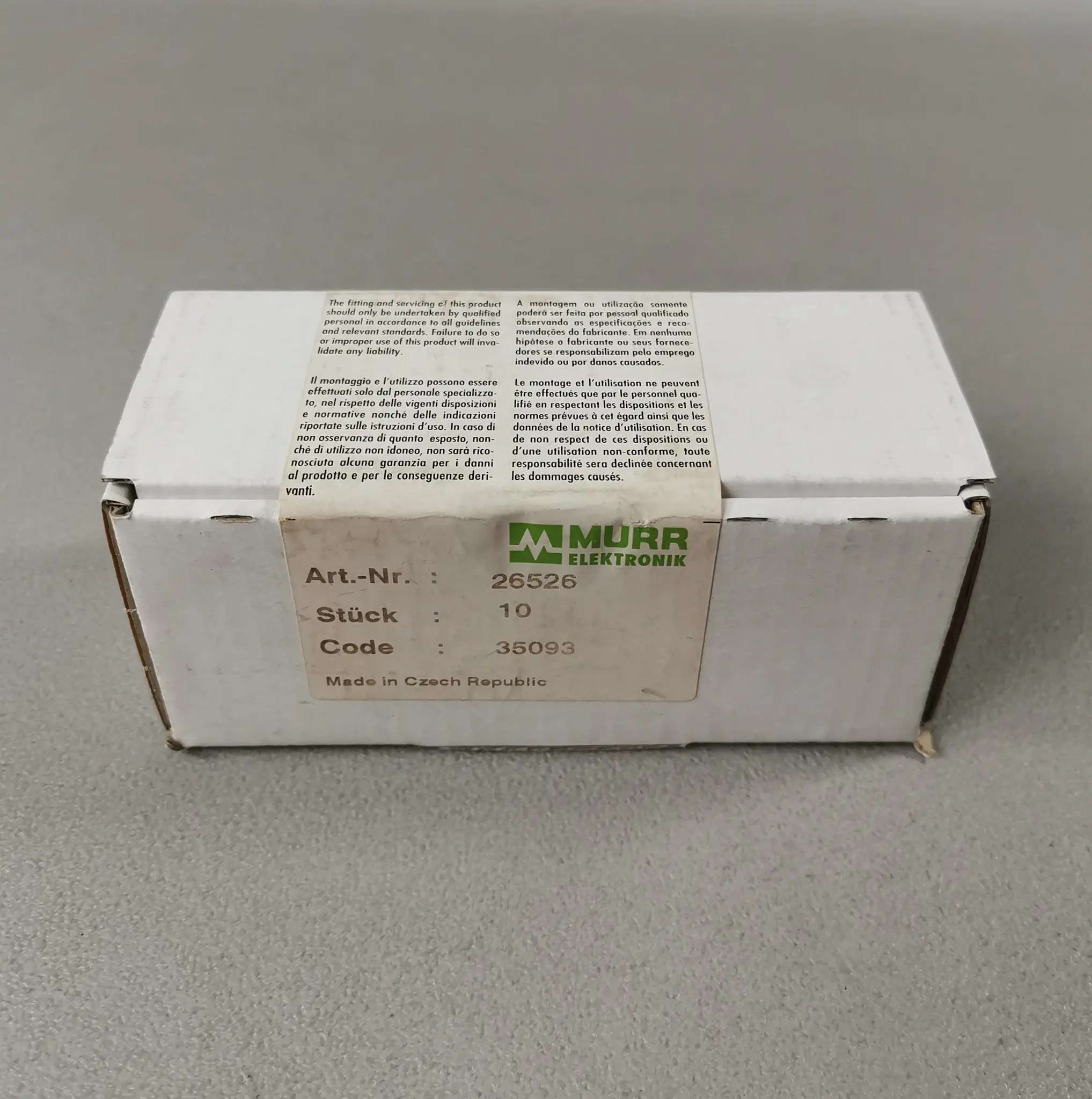 Produktfoto 1 von Murr 26526 10 Stk. NEU OVP versiegelt